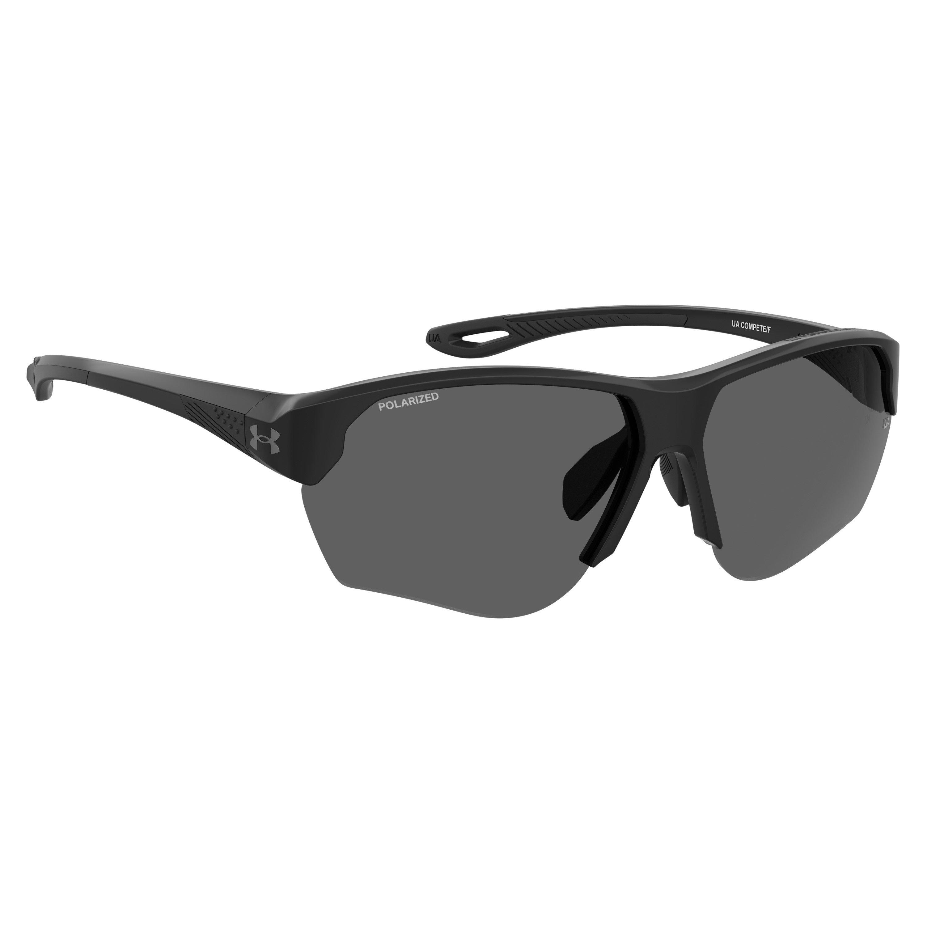 Black - Under Armour - Men's Compete Wrap Sunglasses - 3