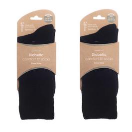 Country Club Diabetic Socks 2 Pack Comfort Fit  - Crew Style
