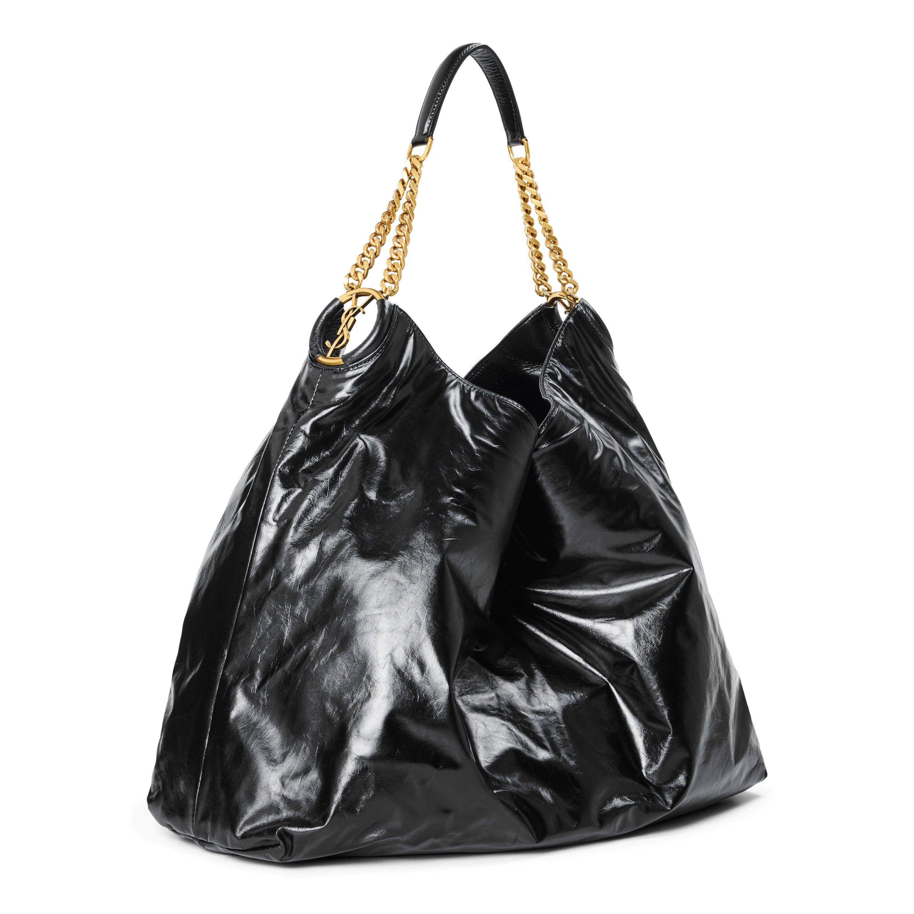 Nero - Saint Laurent - Women's Anelli Hobo Shoulder Bag - 2
