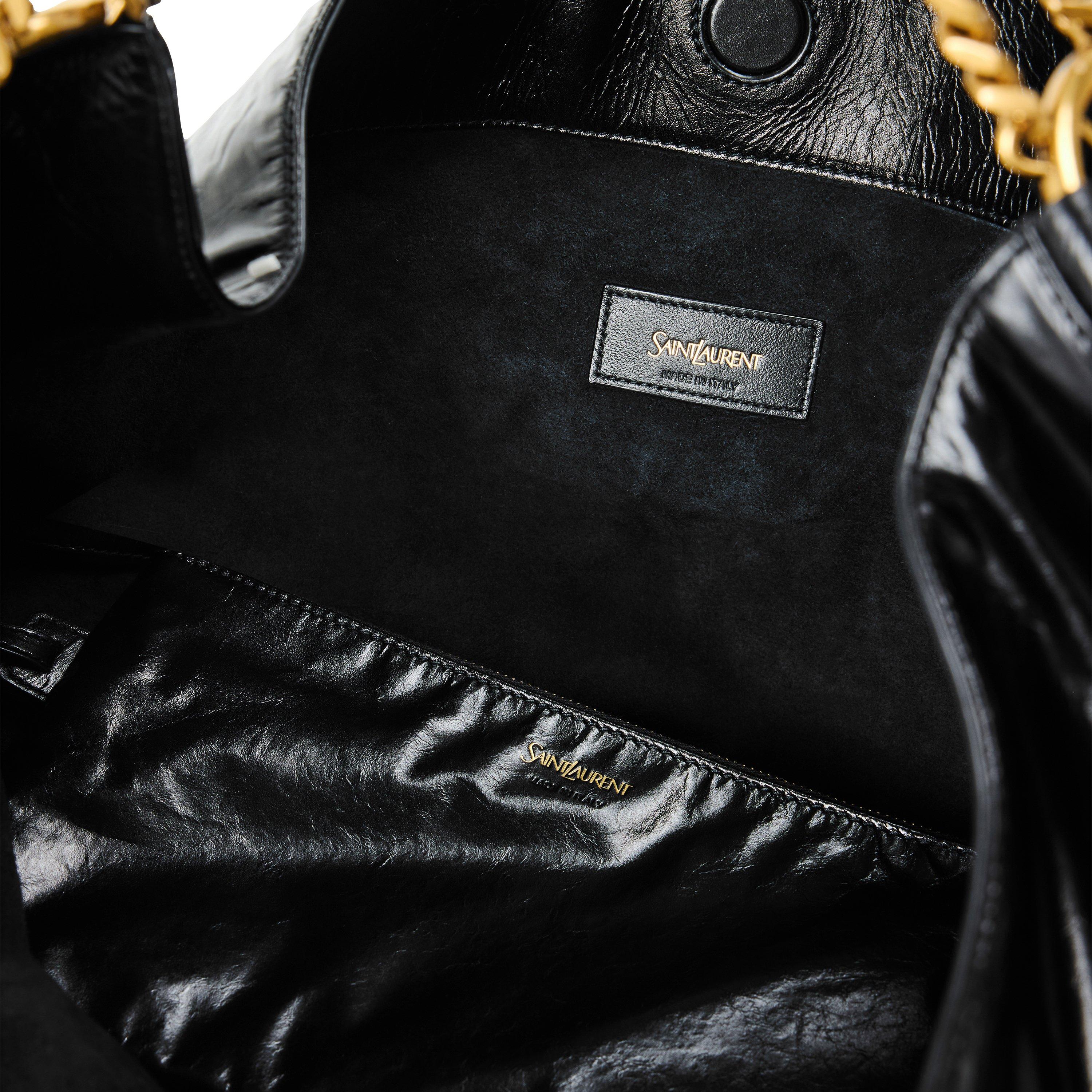 Nero - Saint Laurent - Women's Anelli Hobo Shoulder Bag - 4