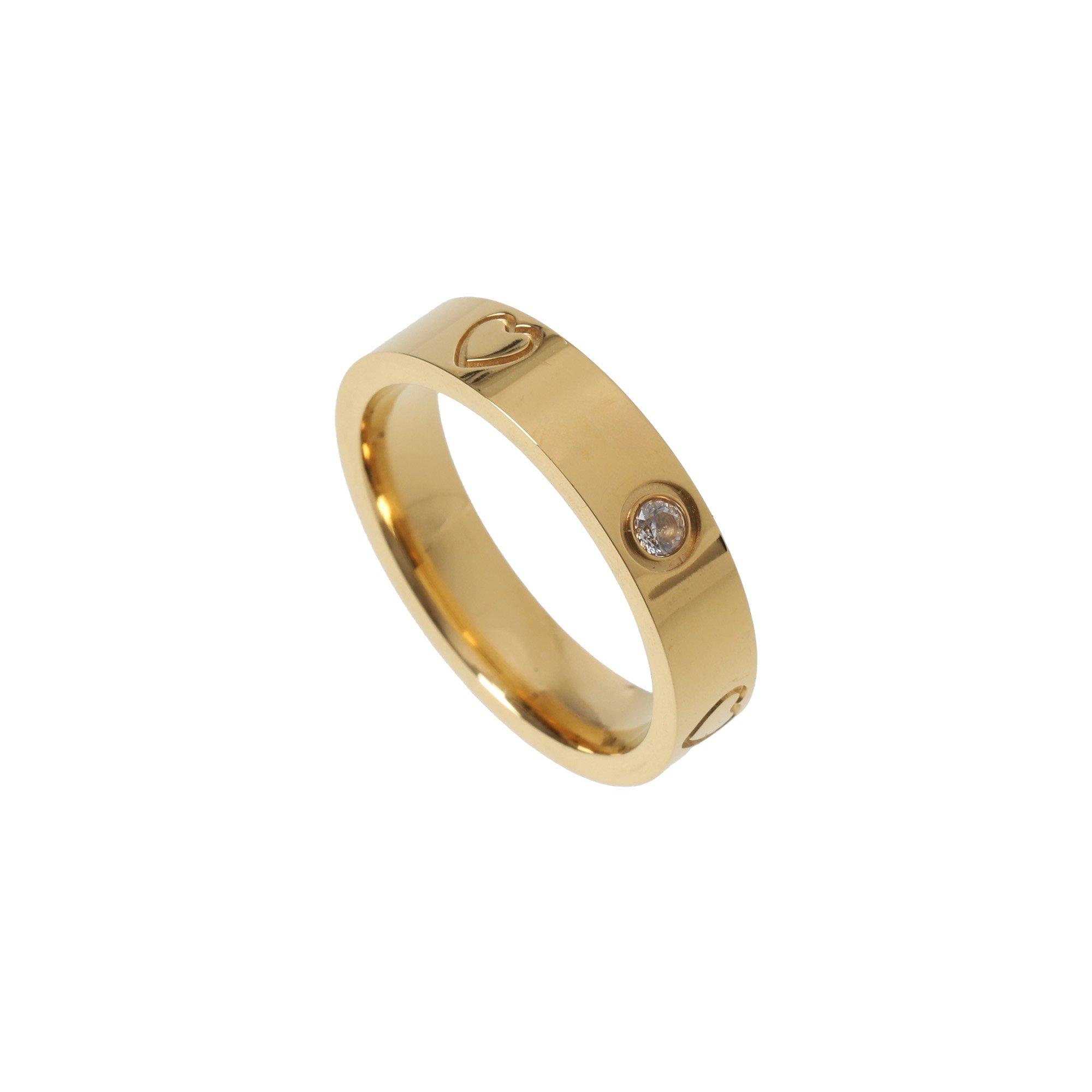 Gold - Miso - Motif Stainless Steel Ring - 1