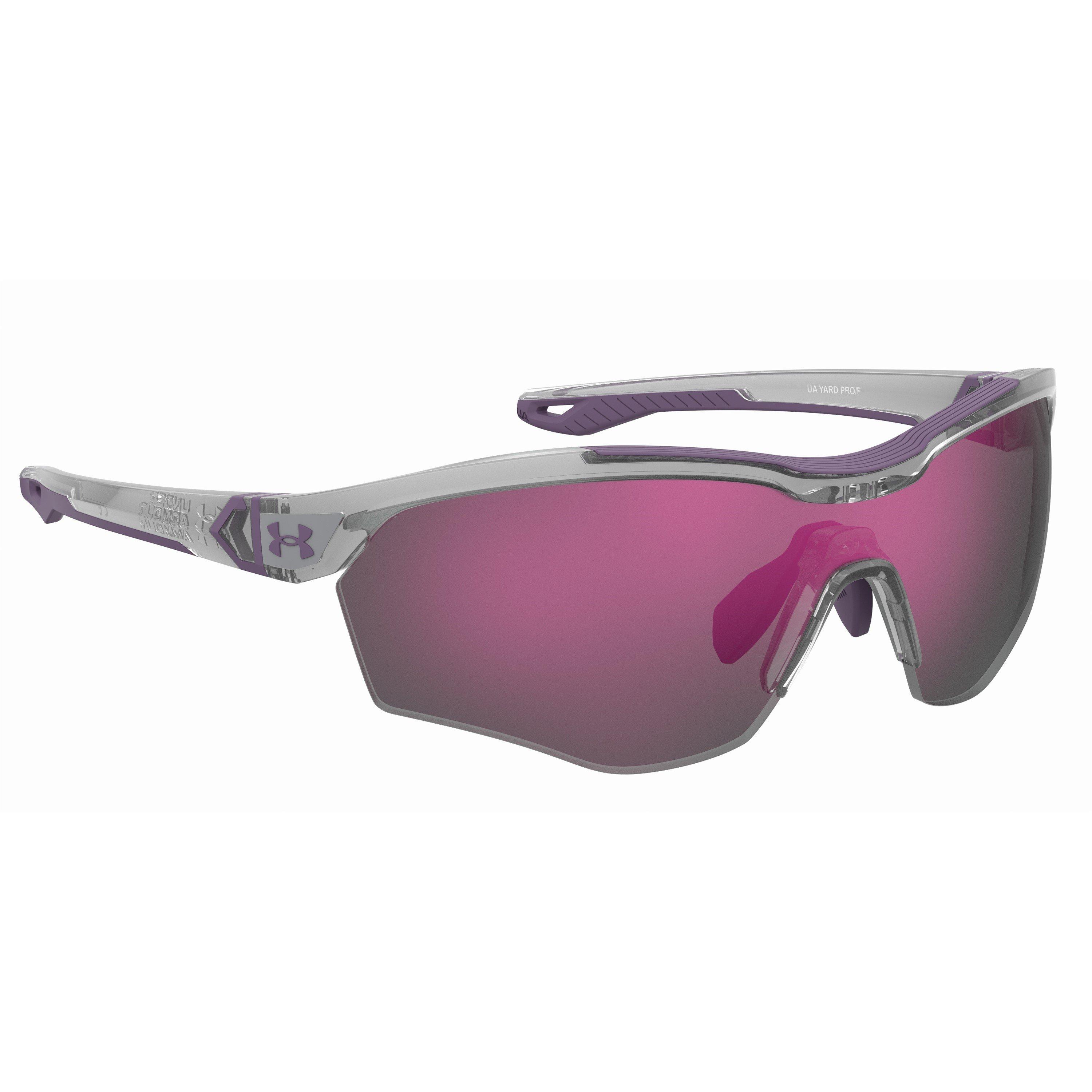 Grey - Under Armour - Yard Pro Wrap Sunglasses - 3