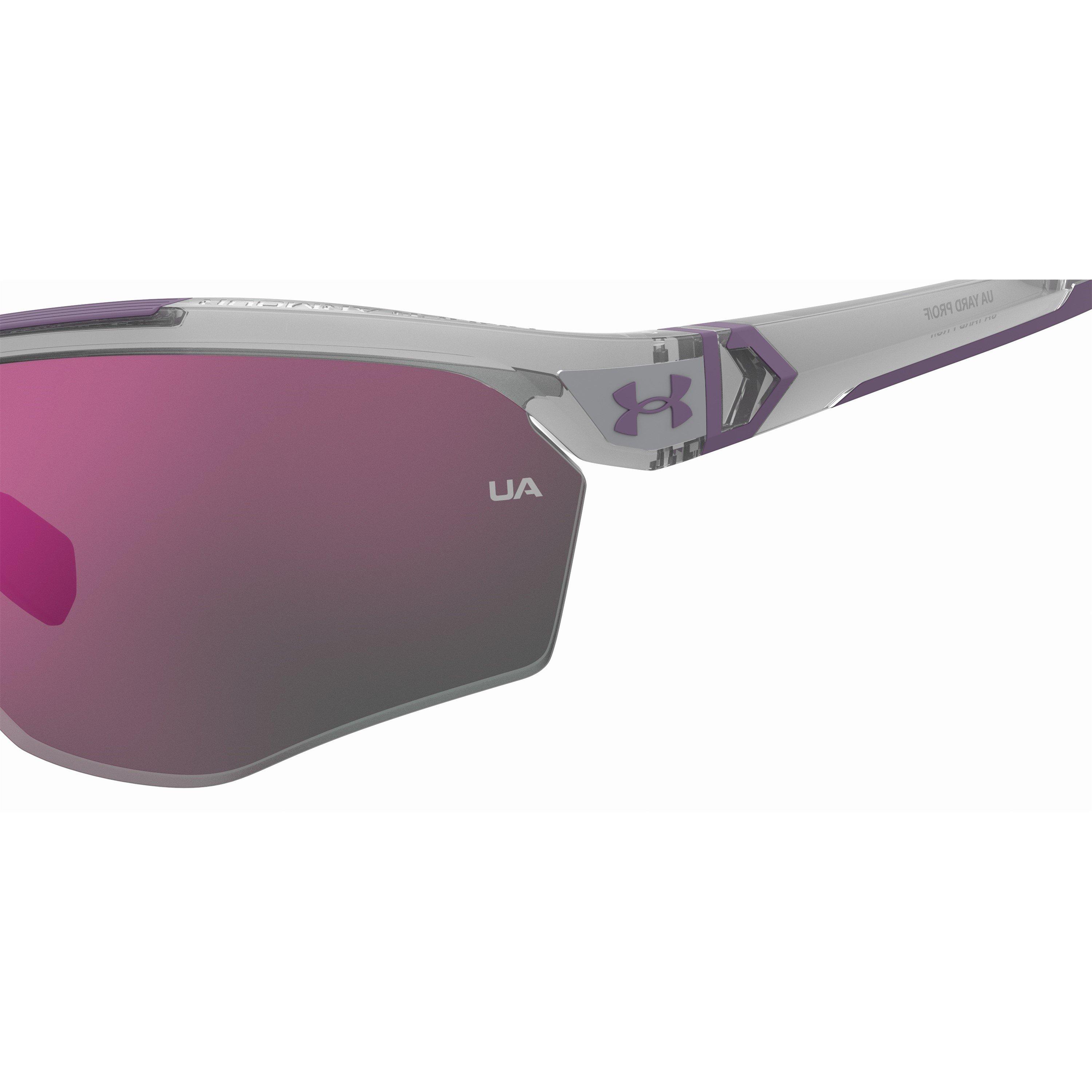Grey - Under Armour - Yard Pro Wrap Sunglasses - 5