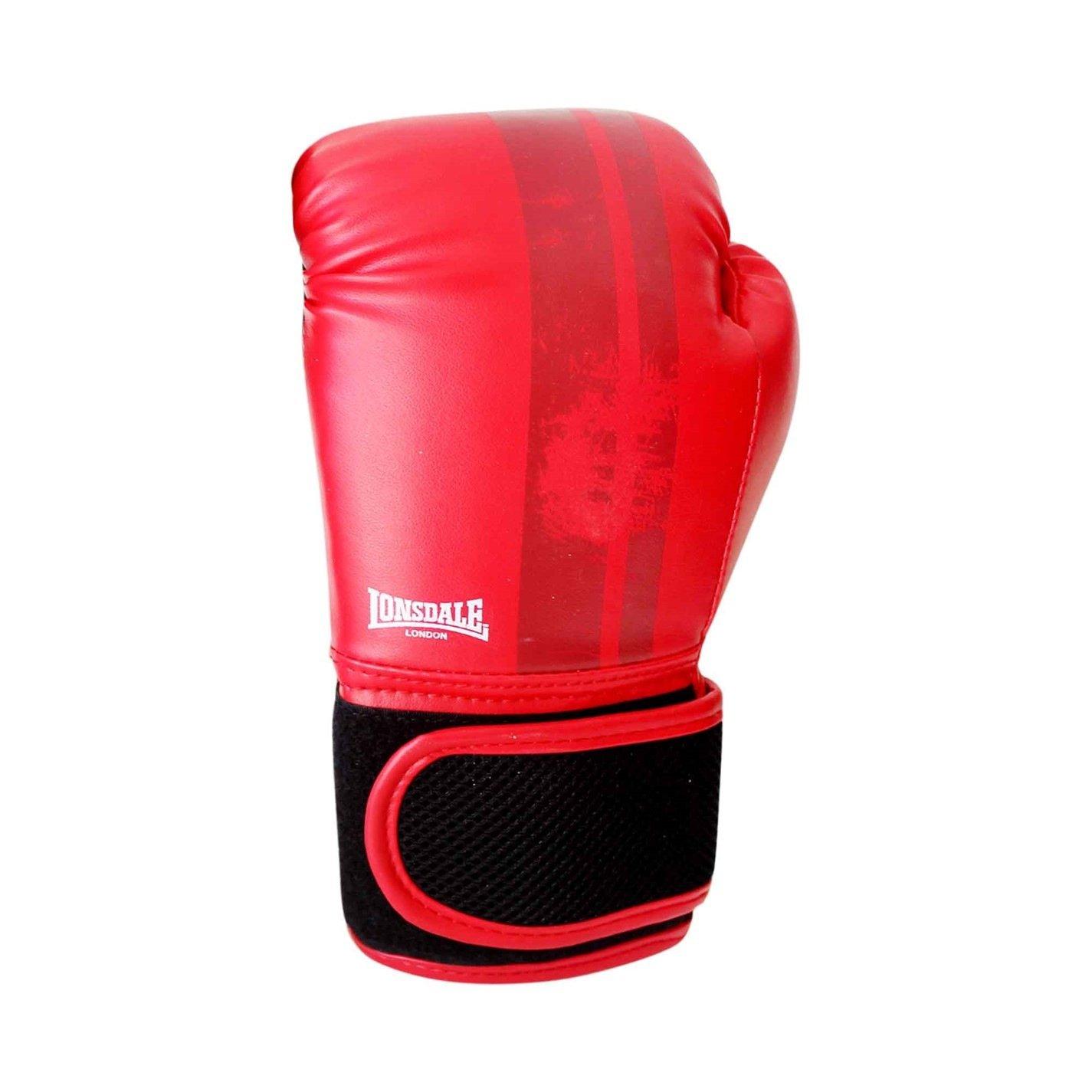 Red/Black - Lonsdale - Boxing Glove and Pad Set Juniors - 3