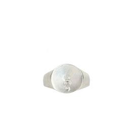 Serge DeNimes Silver Min Hallmark Ring