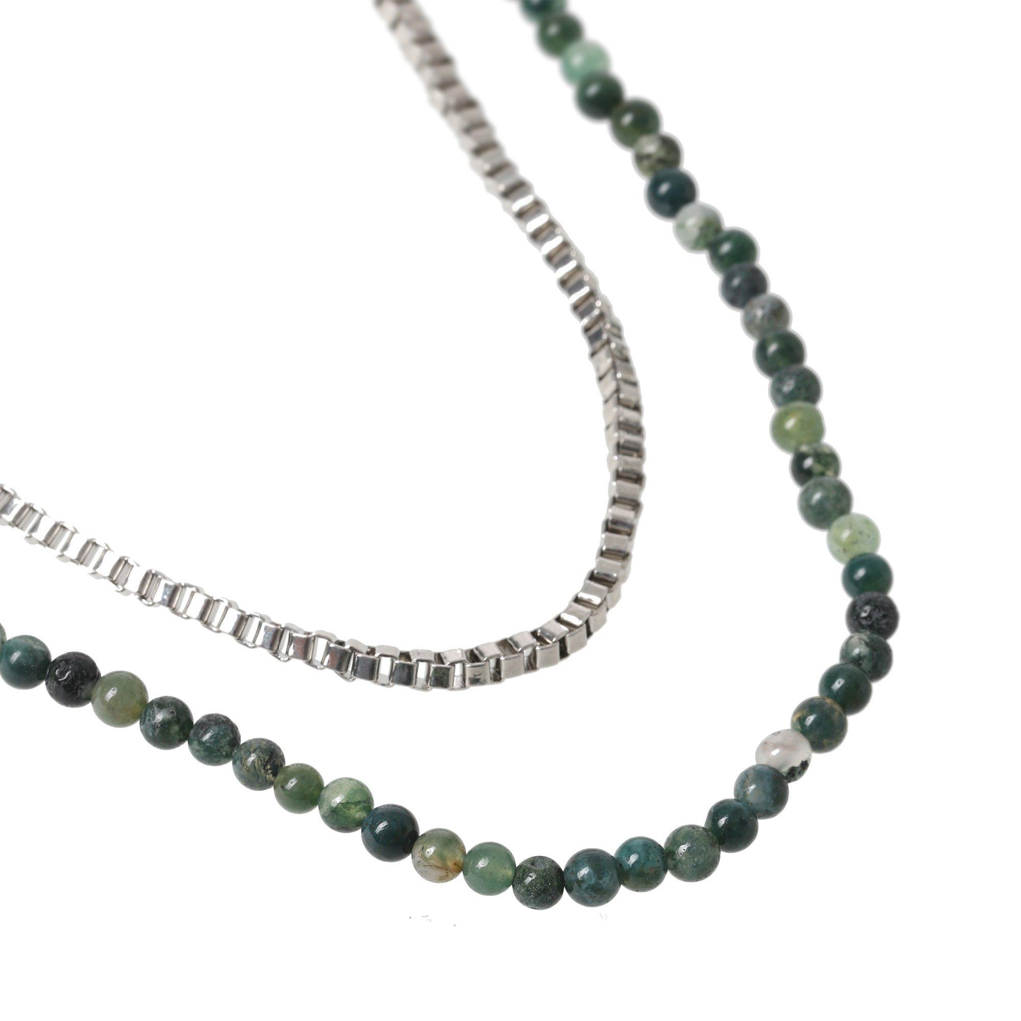 Bruin Multi - Fabric - Bead Mixed Necklace - 2