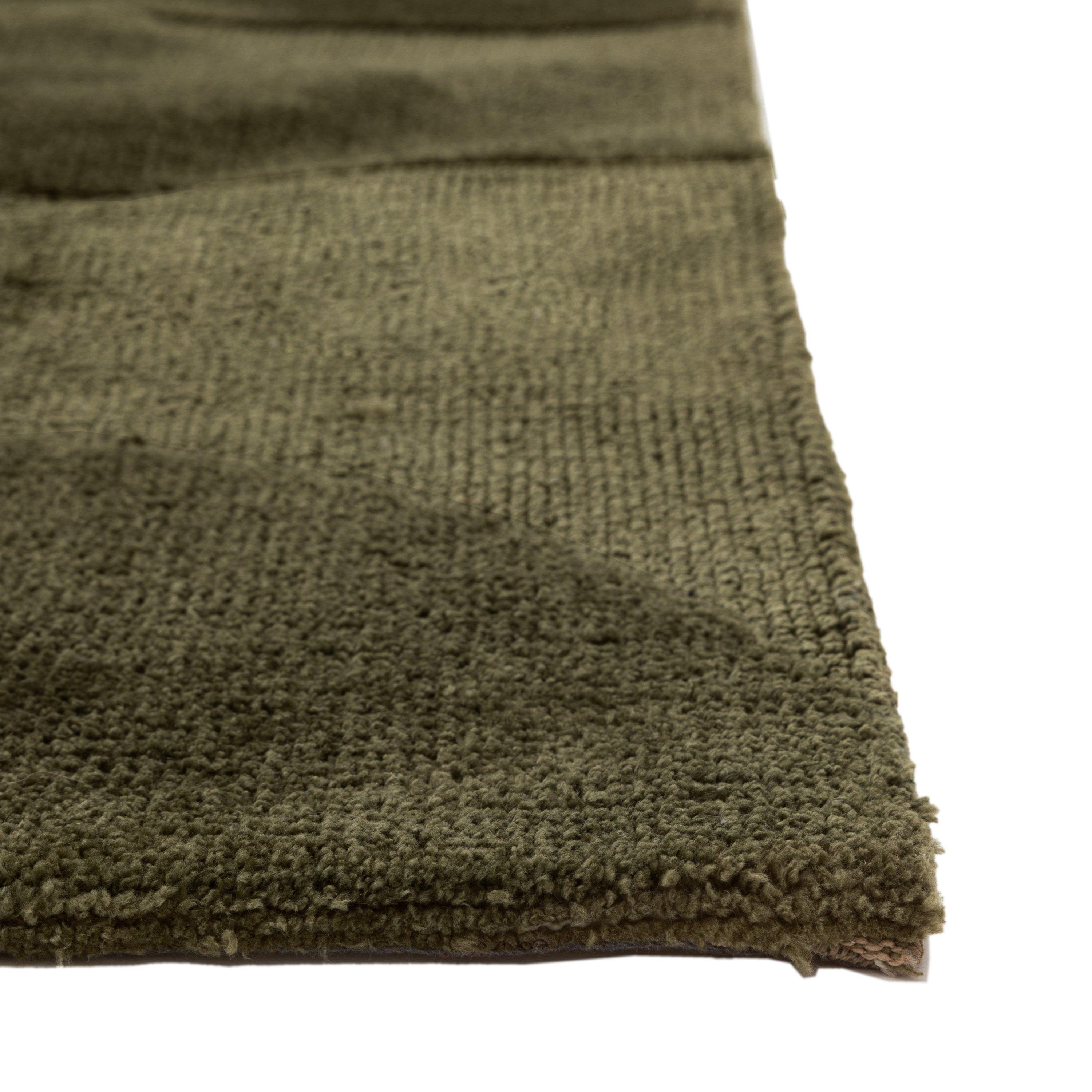 Olive - Gallery - Cortland Block Rug Olive 1200x1800mm - 3
