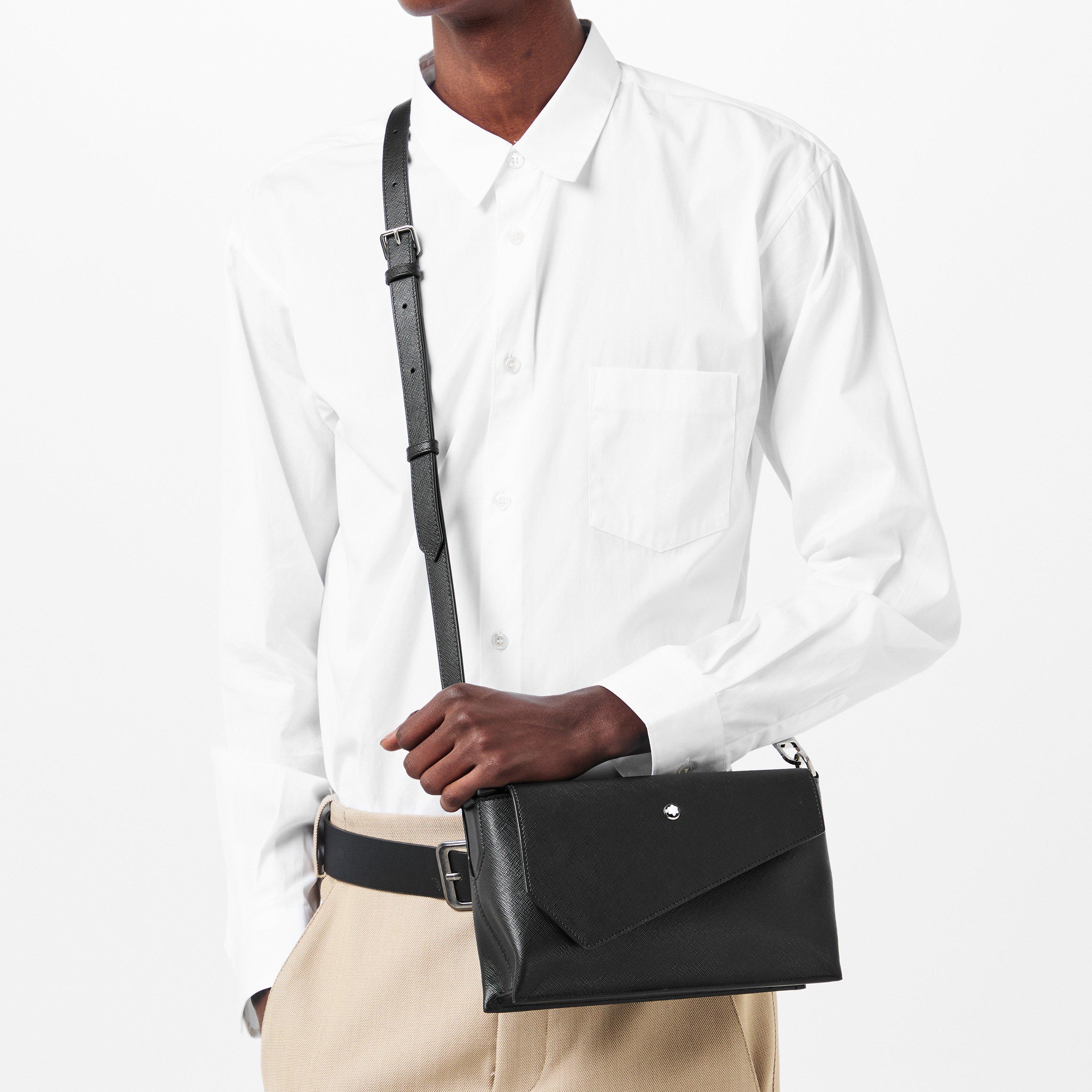 Black - Montblanc - Men's Crossbody Bag - 3