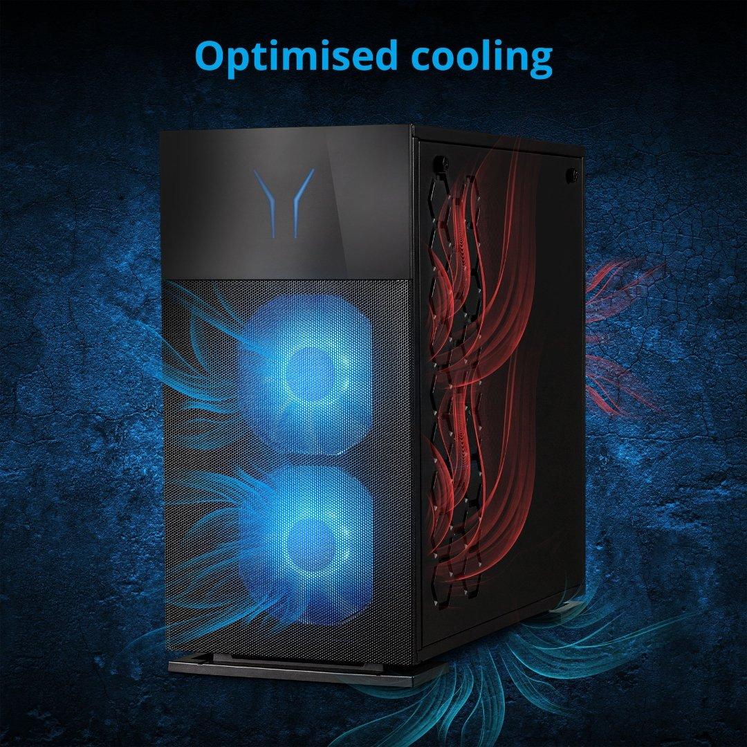 Crna - Medion - Erazer Engineer X30 Gaming Desktop – Intel Core i7-14700 NVIDIA RTX 5070 Windows 11 Home - 5