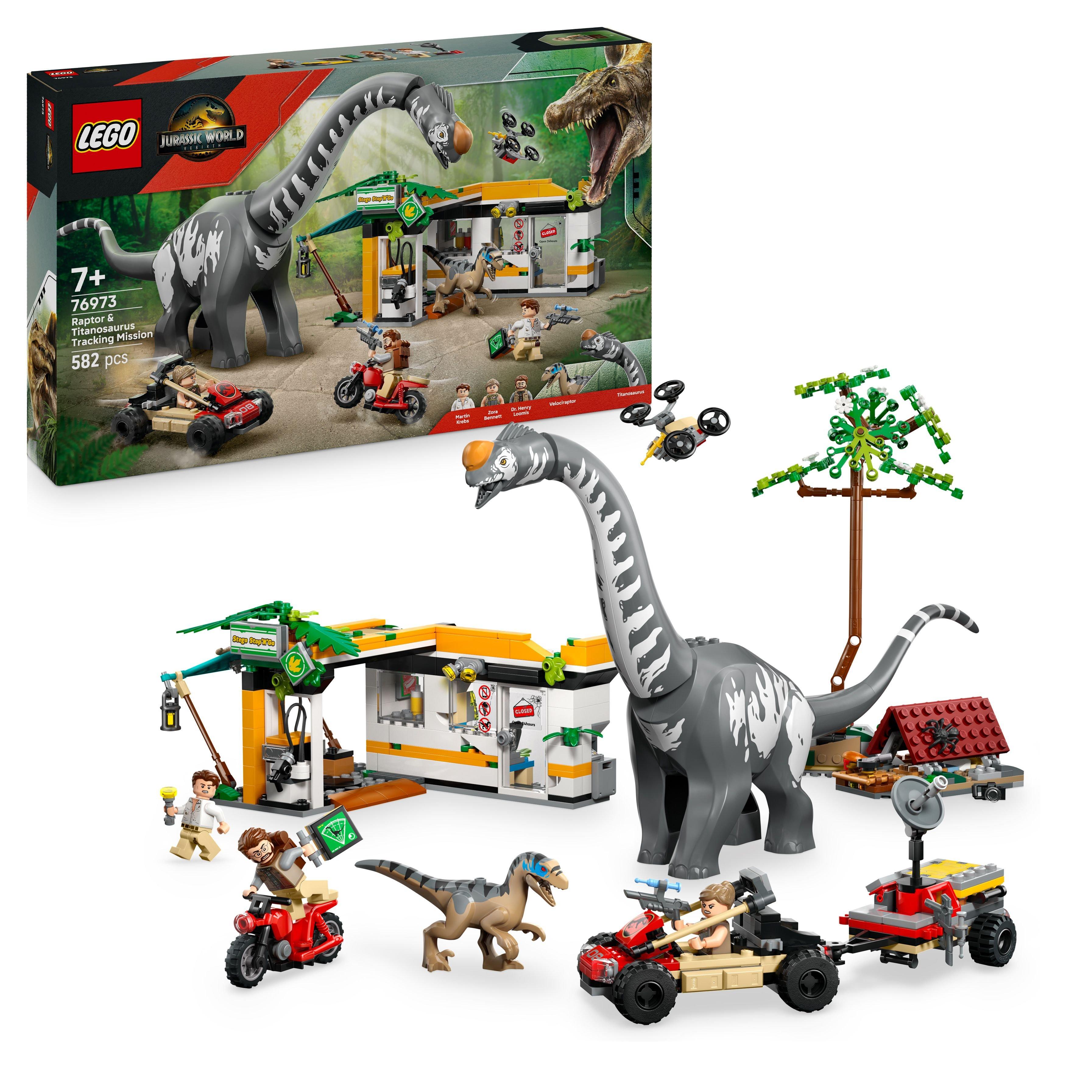 LEGO Jurassic World - Raptor & Titanosaurus Tracking Mission 76973