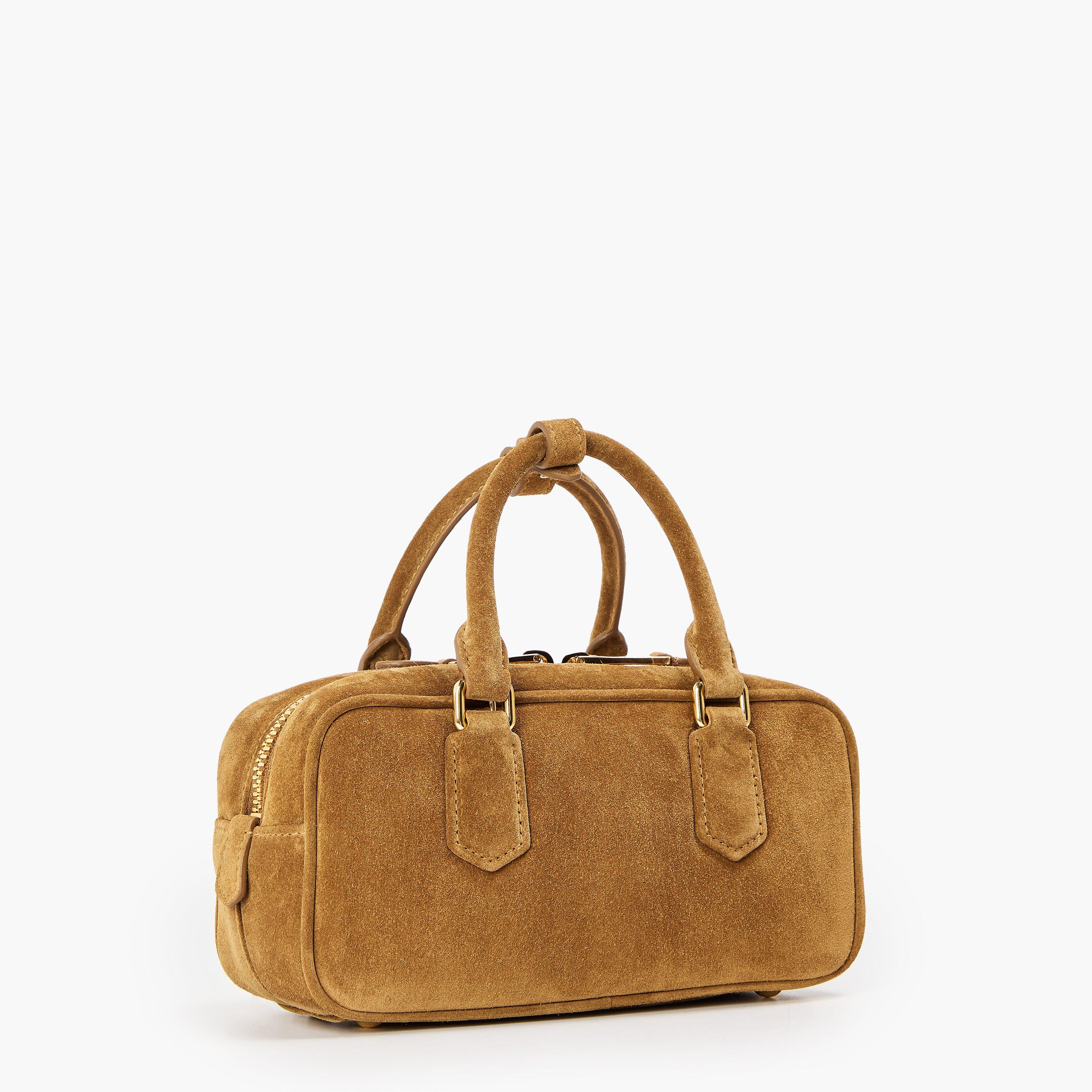 Oliva - Miu Miu - Women's Arcadie Suede Top Handle Bag - 2