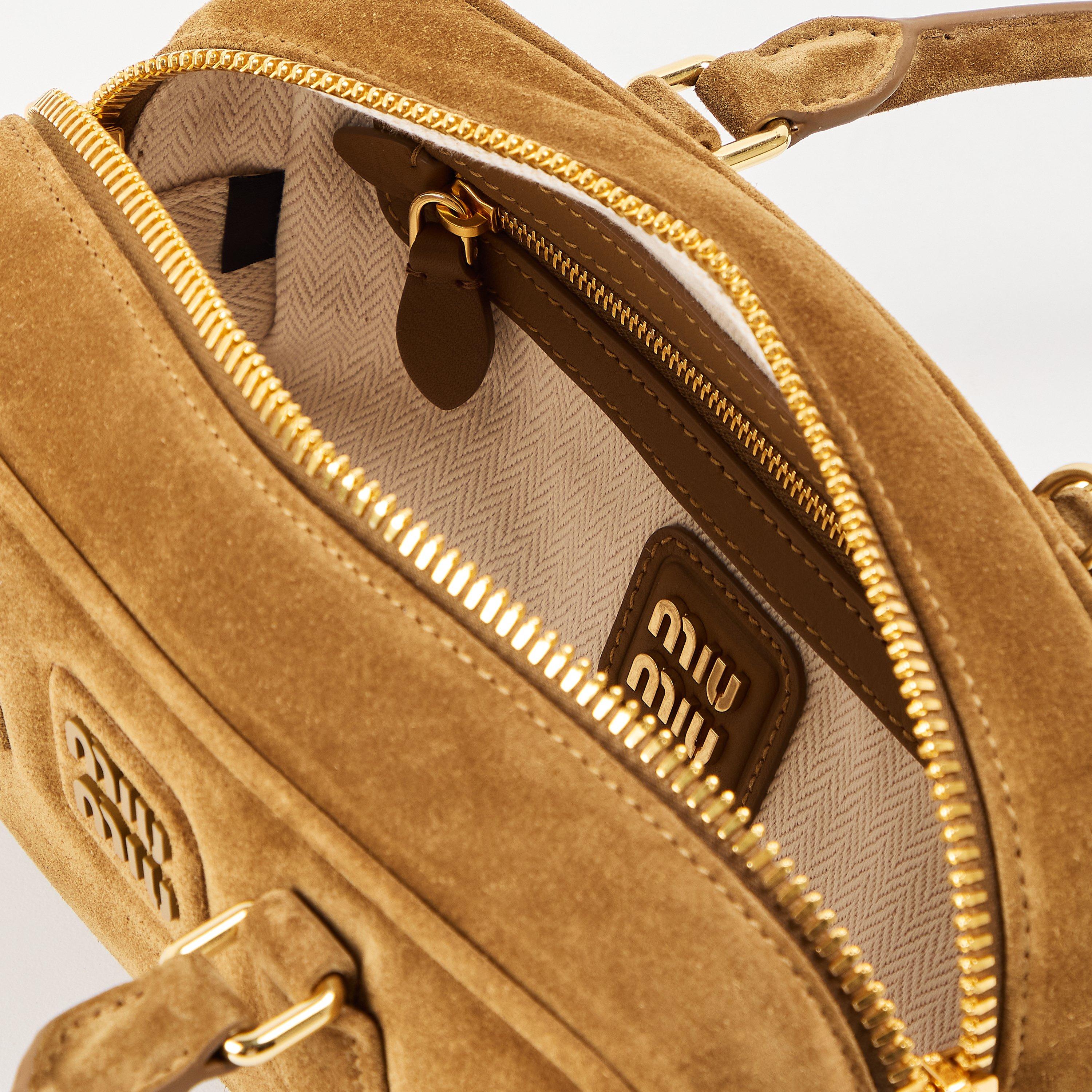 Oliva - Miu Miu - Women's Arcadie Suede Top Handle Bag - 5