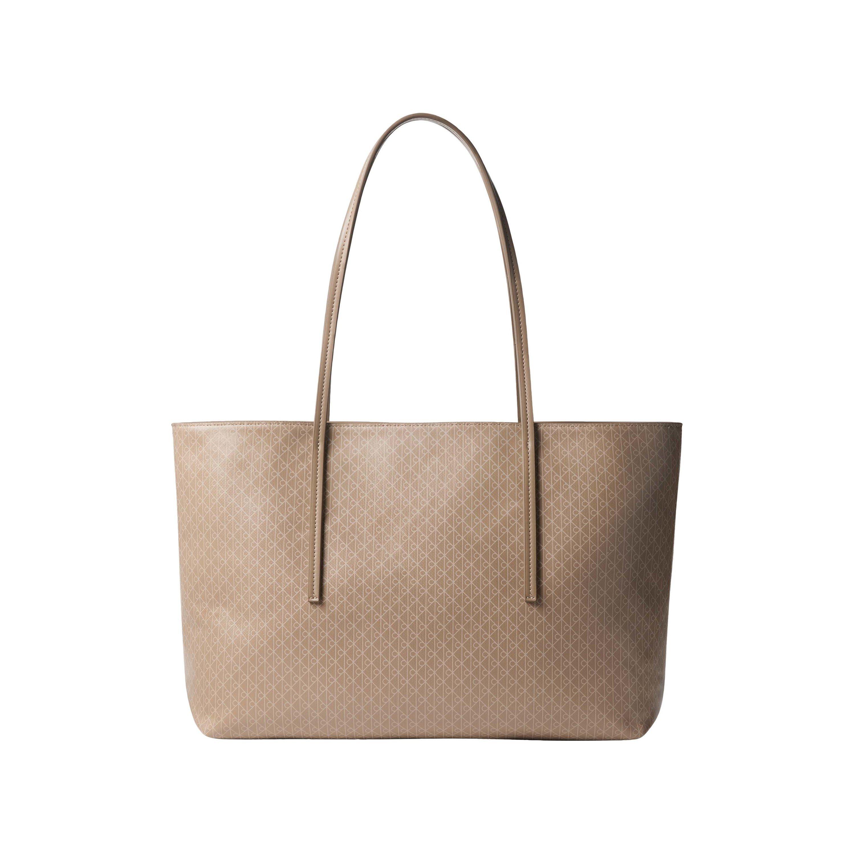 Calvin Klein Women's Ck All Over Print Tote Bag - Taupe Aop
