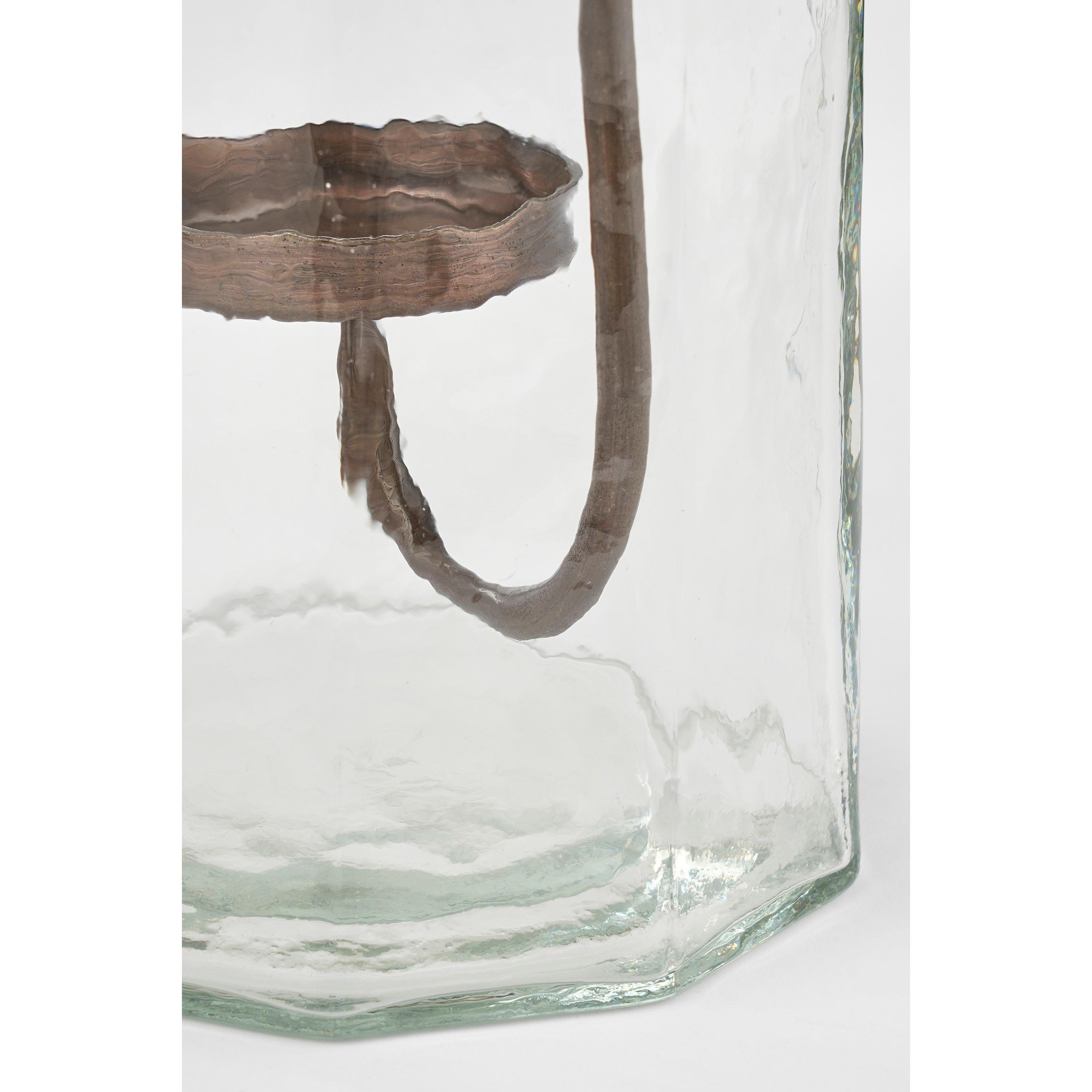 16x13cm - Mica - Cynthia hurricane light with candleholder glass - 3