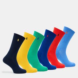 Ralph Lauren 6Pk Perfm Scks Sn52