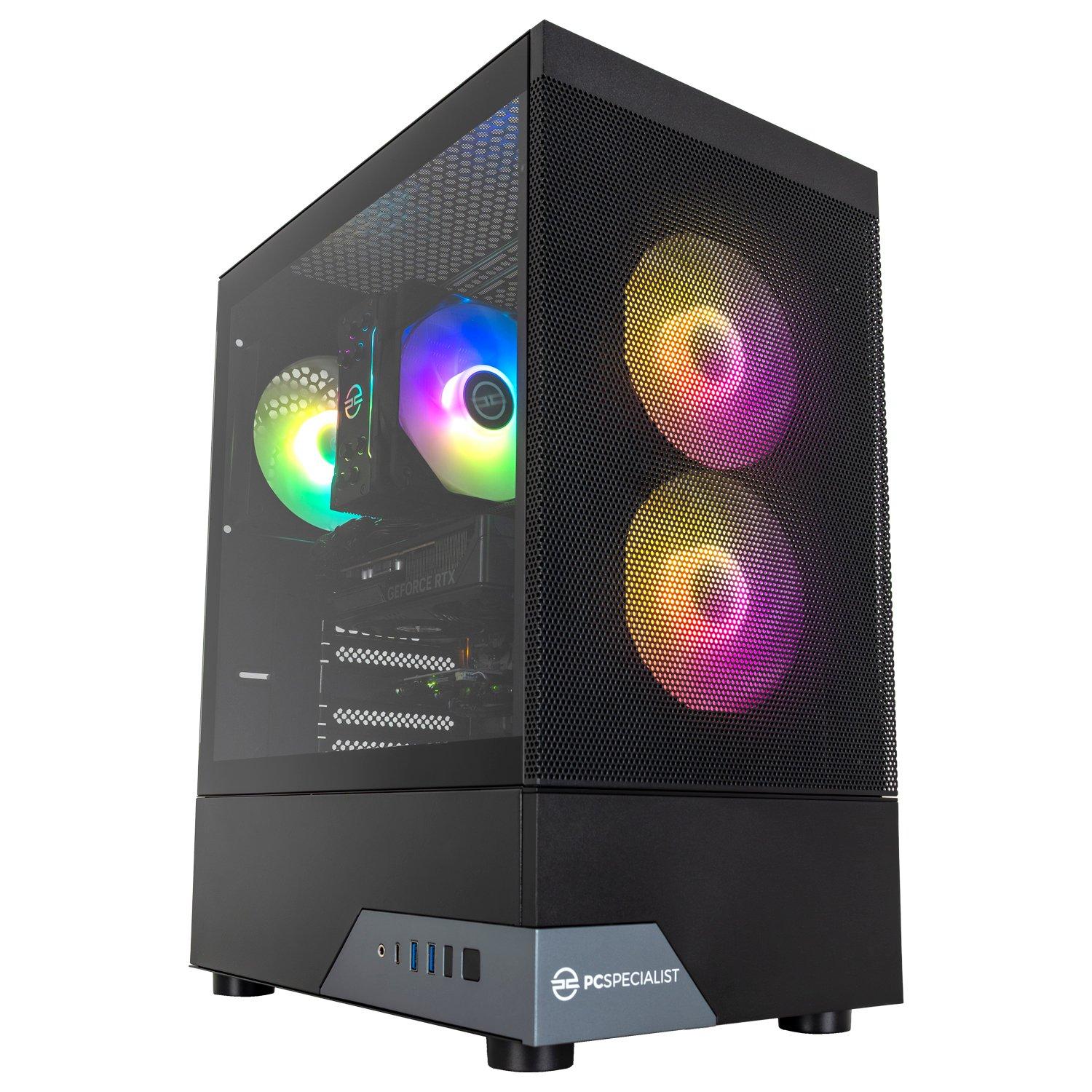 Preto - PCSpecialist - Wraith 160 Gaming PC - Intel Core Ultra 5 225F RTX 5060 16GB DDR5 1TB SSD - 1440p High FPS Gaming - 1