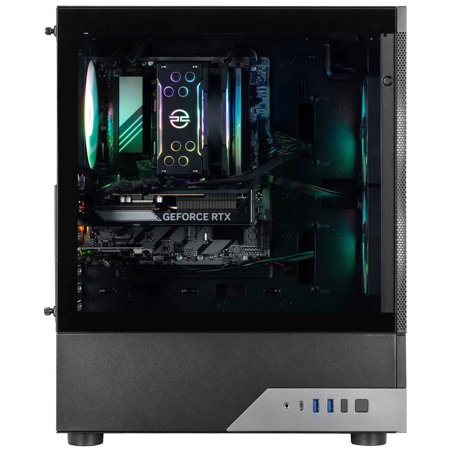Preto - PCSpecialist - Wraith 160 Gaming PC - Intel Core Ultra 5 225F RTX 5060 16GB DDR5 1TB SSD - 1440p High FPS Gaming - 2