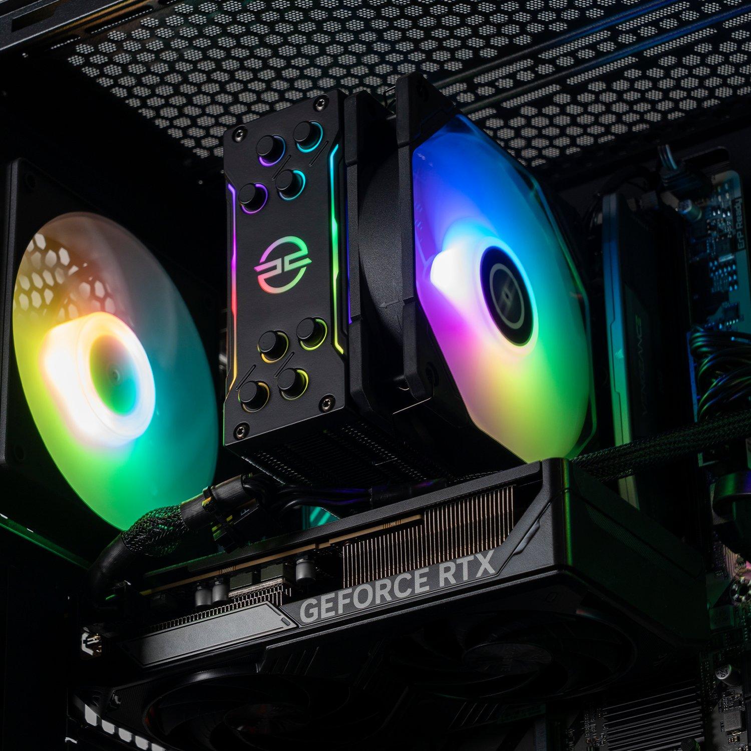 Preto - PCSpecialist - Wraith 160 Gaming PC - Intel Core Ultra 5 225F RTX 5060 16GB DDR5 1TB SSD - 1440p High FPS Gaming - 3