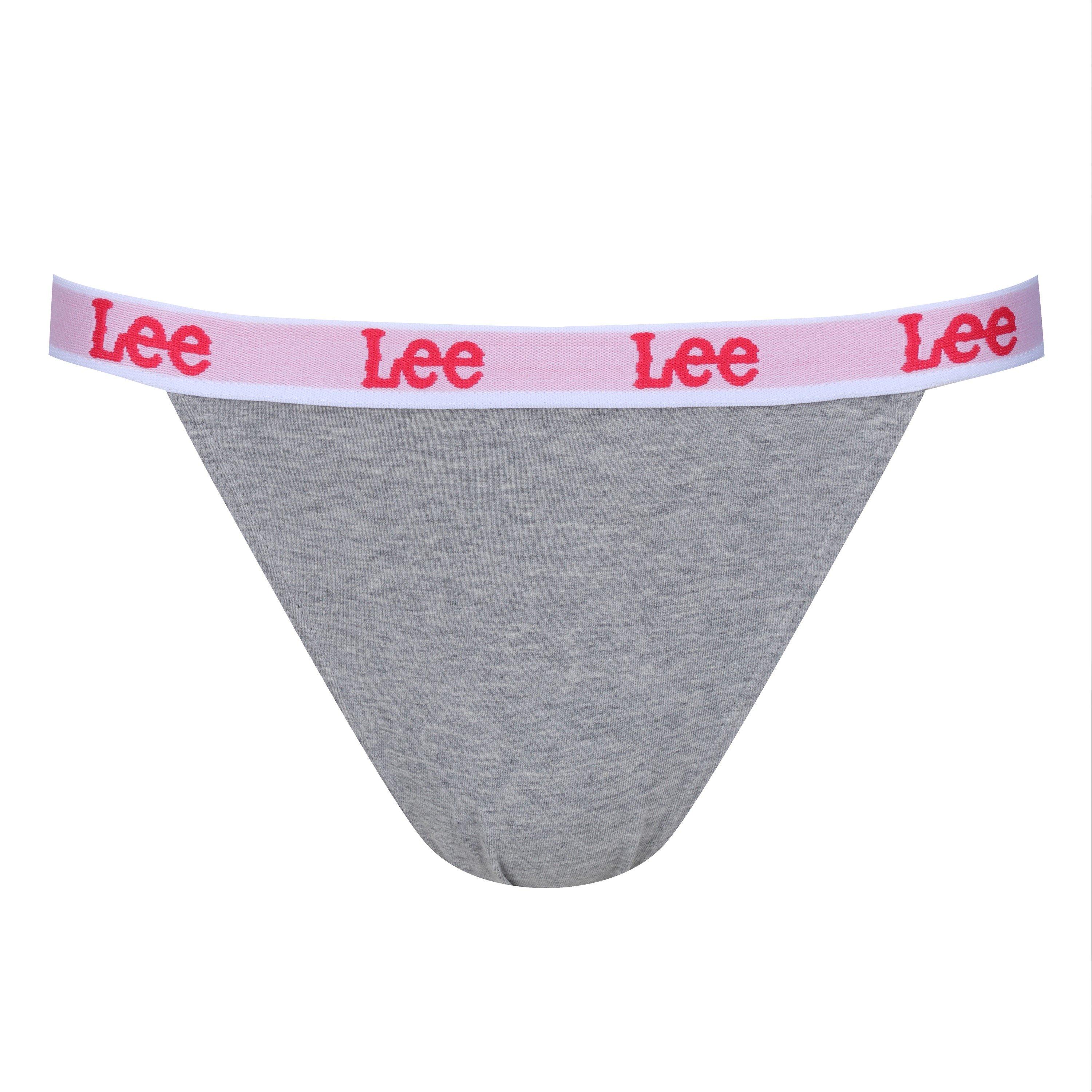 Whit/Grey/White - Lee - Womens 3 pack Tanga Brief Elvita - 4