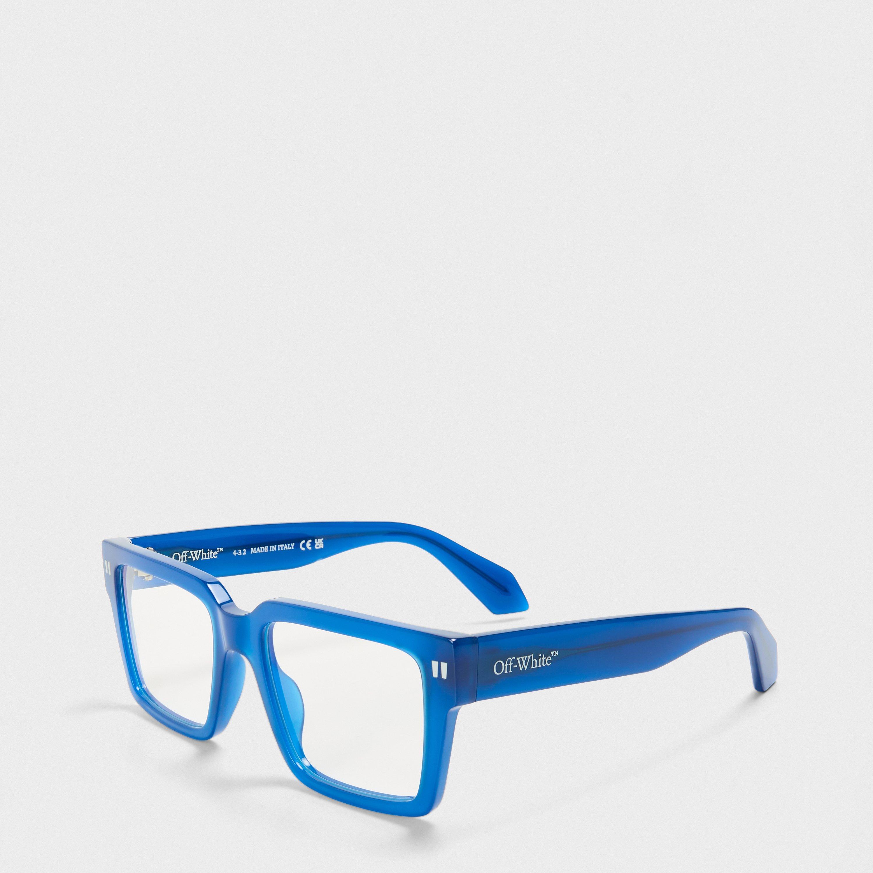 Off White Reading Glasses - Blue