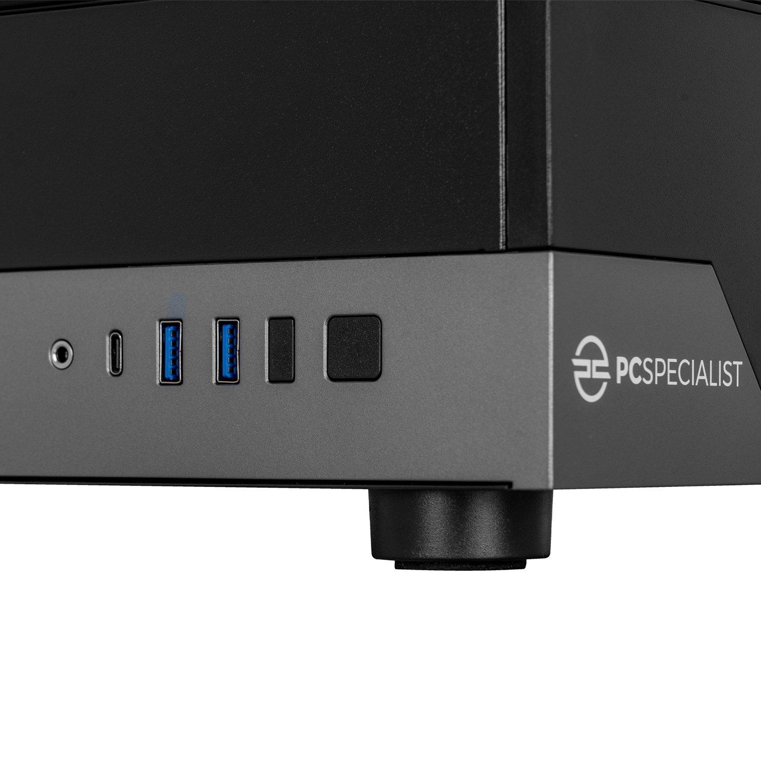 Preto - PCSpecialist - Wraith 162 Gaming PC - AMD Ryzen 5 7500F RTX 5060 16GB DDR5 1TB SSD - 1440p High FPS Gaming - 8