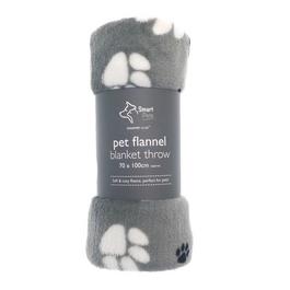 Country Club Paw Prints Pet Design Super Soft Flannel Blanket