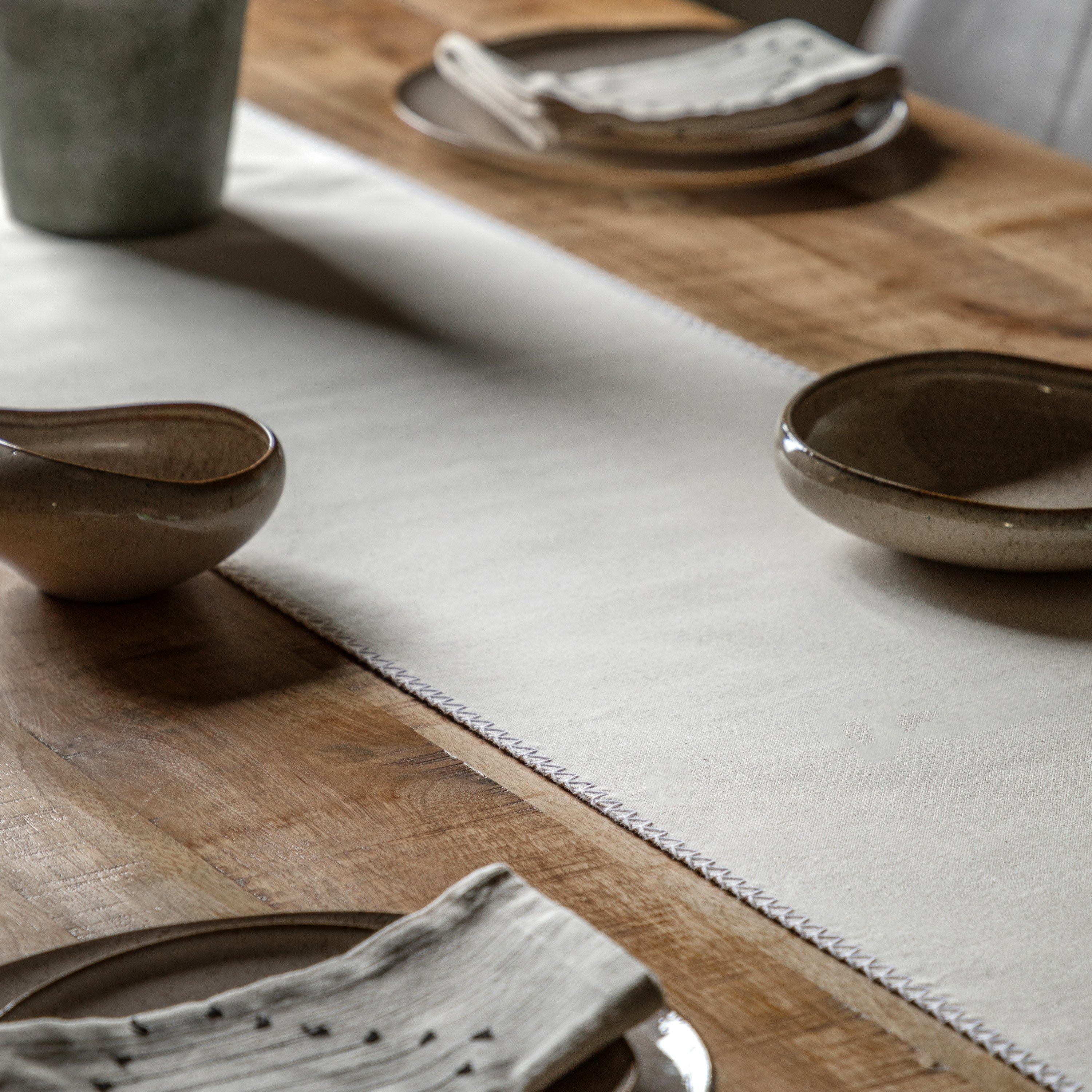 36 x 180 cm - Gallery - Linen Effect Table Runner Cream 360x1800mm - 1