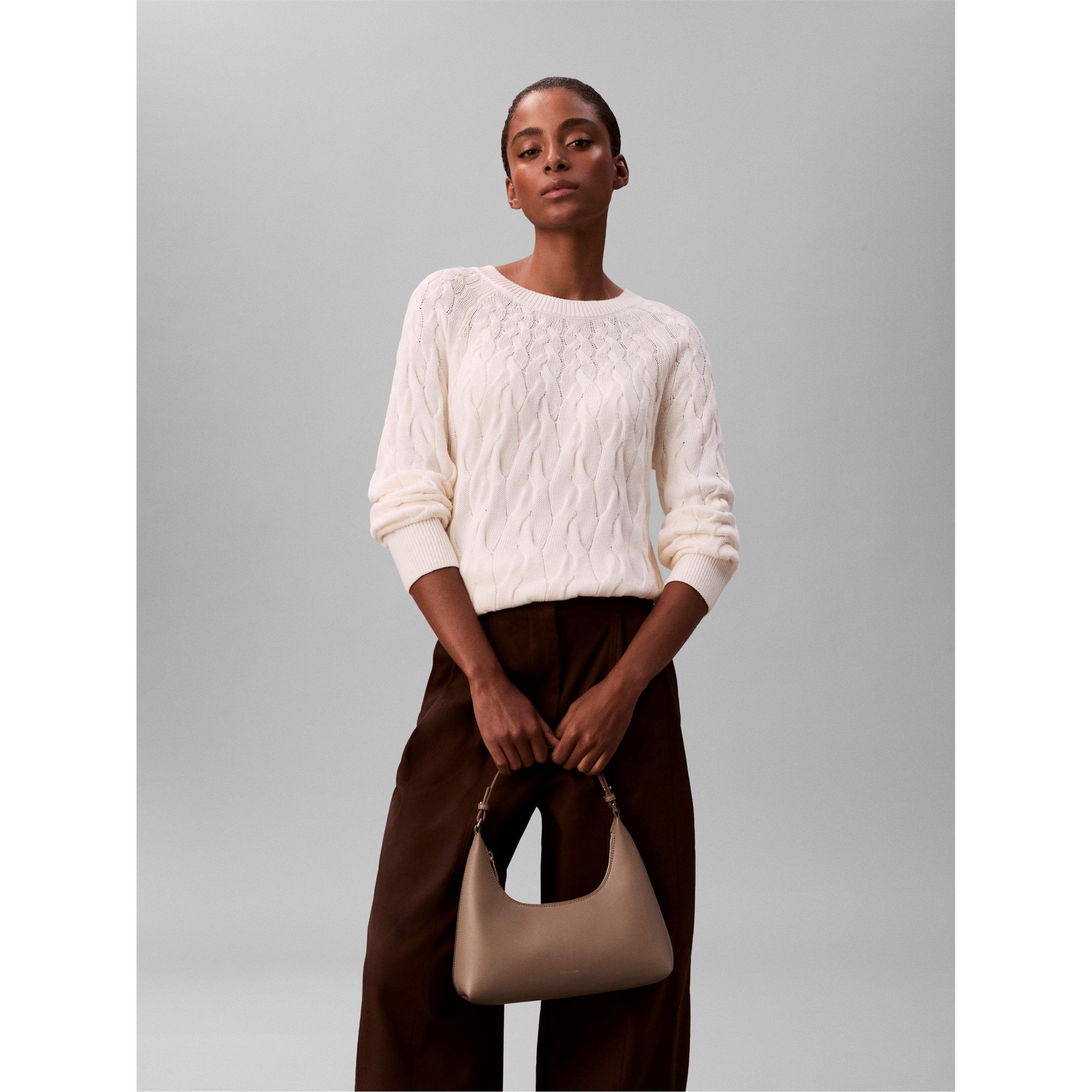 Desert Taupe - Calvin Klein - Women's Shoulder Bag - 2