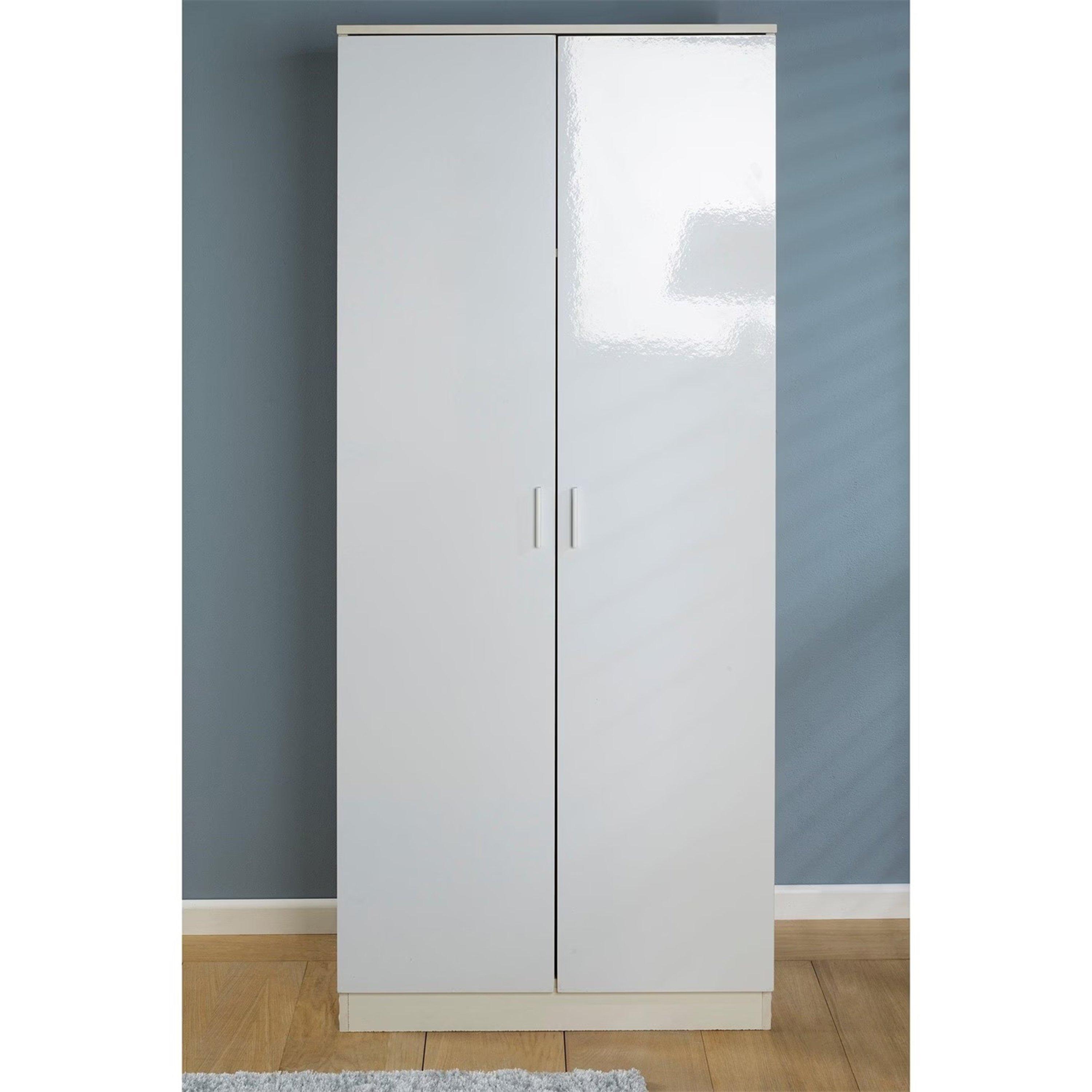 White - Homelife - Carleton 3 Piece Gloss Bedroom Set - 6