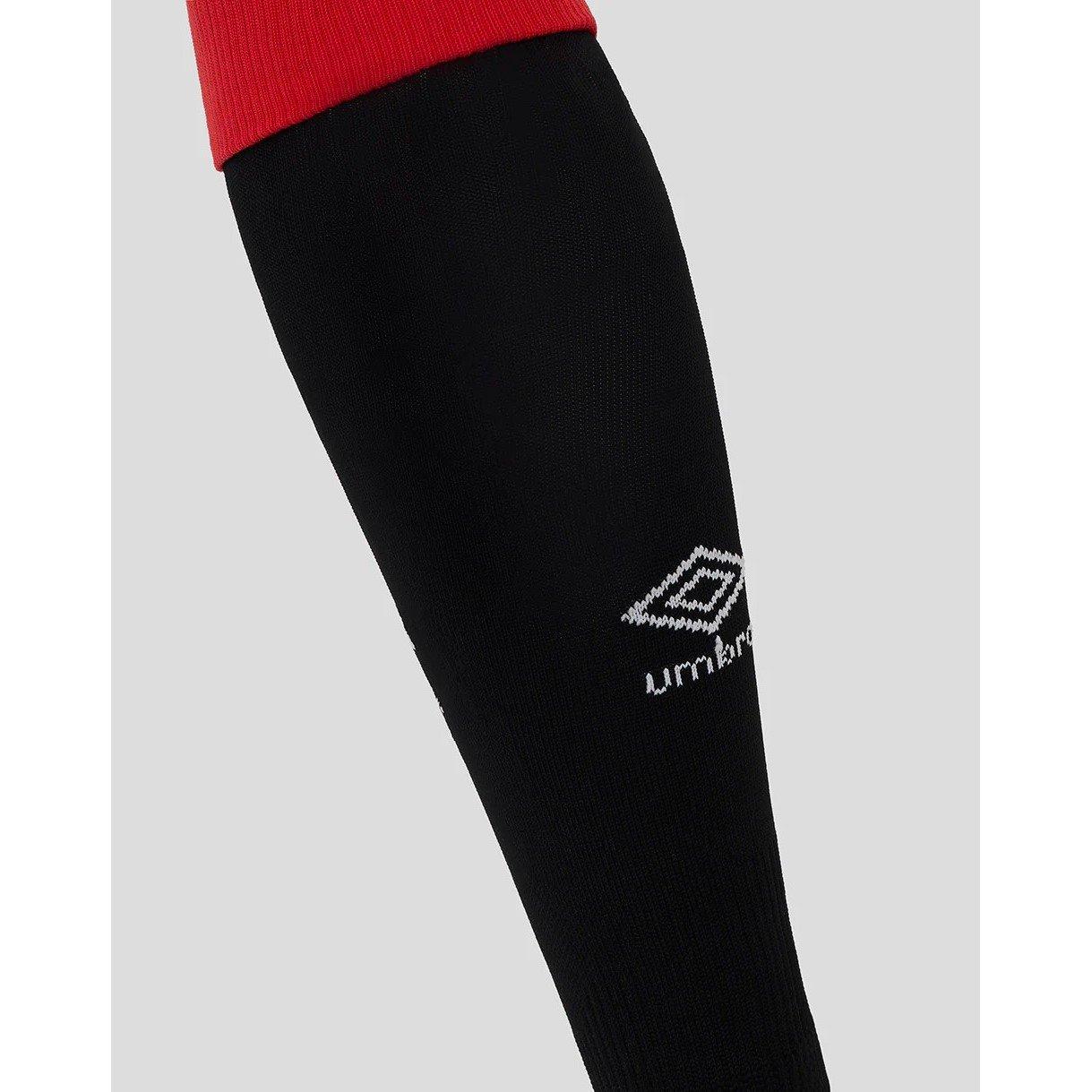 Black/Red - Umbro - Rangers Home Socks 2025 2026 Juniors - 2