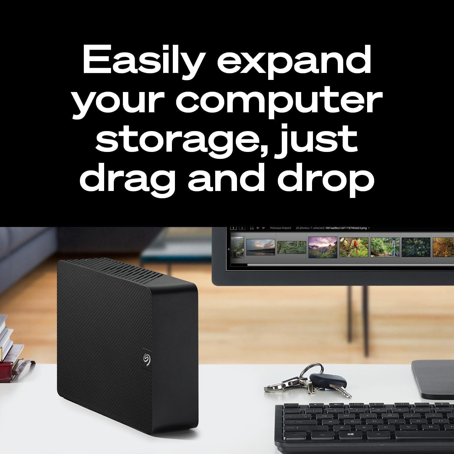 Nero - Seagate - Seagate Portable Drive 8TB External Hard Drive - 5