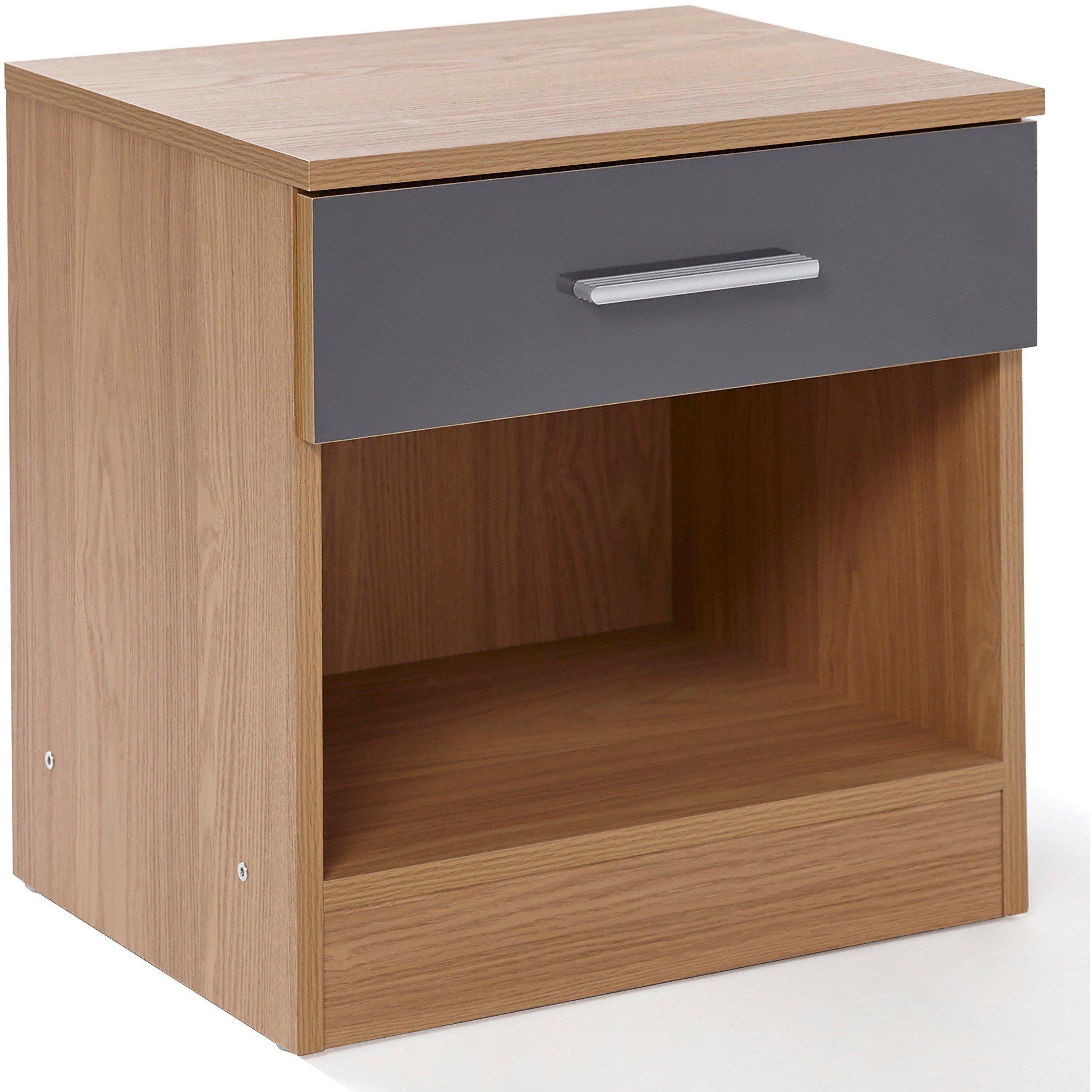 Grijs - Homelife - Carleton 4 Piece Gloss Bedroom Set - 6