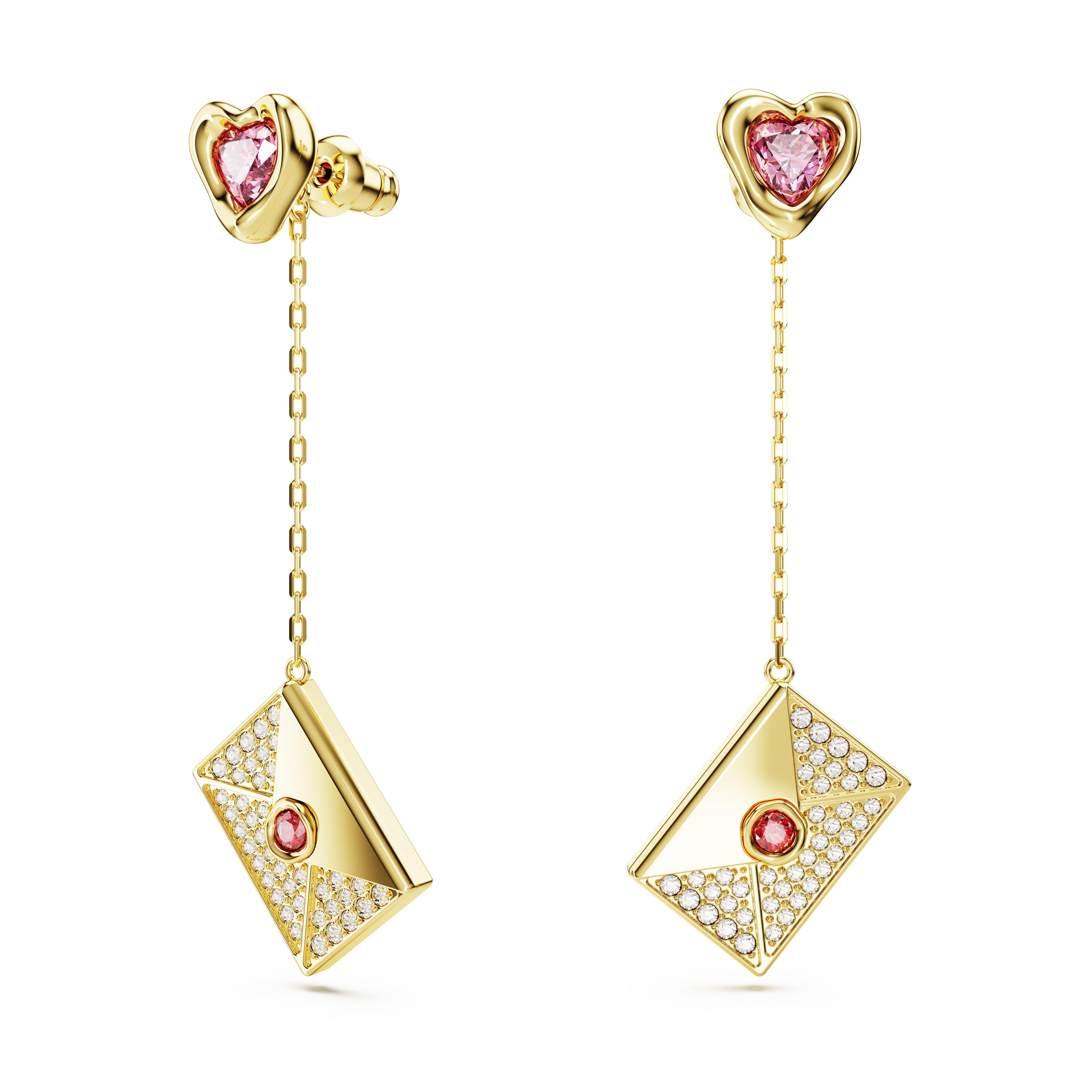 CRY/GOS - Swarovski - Women's Letra Drop Earrings - 2