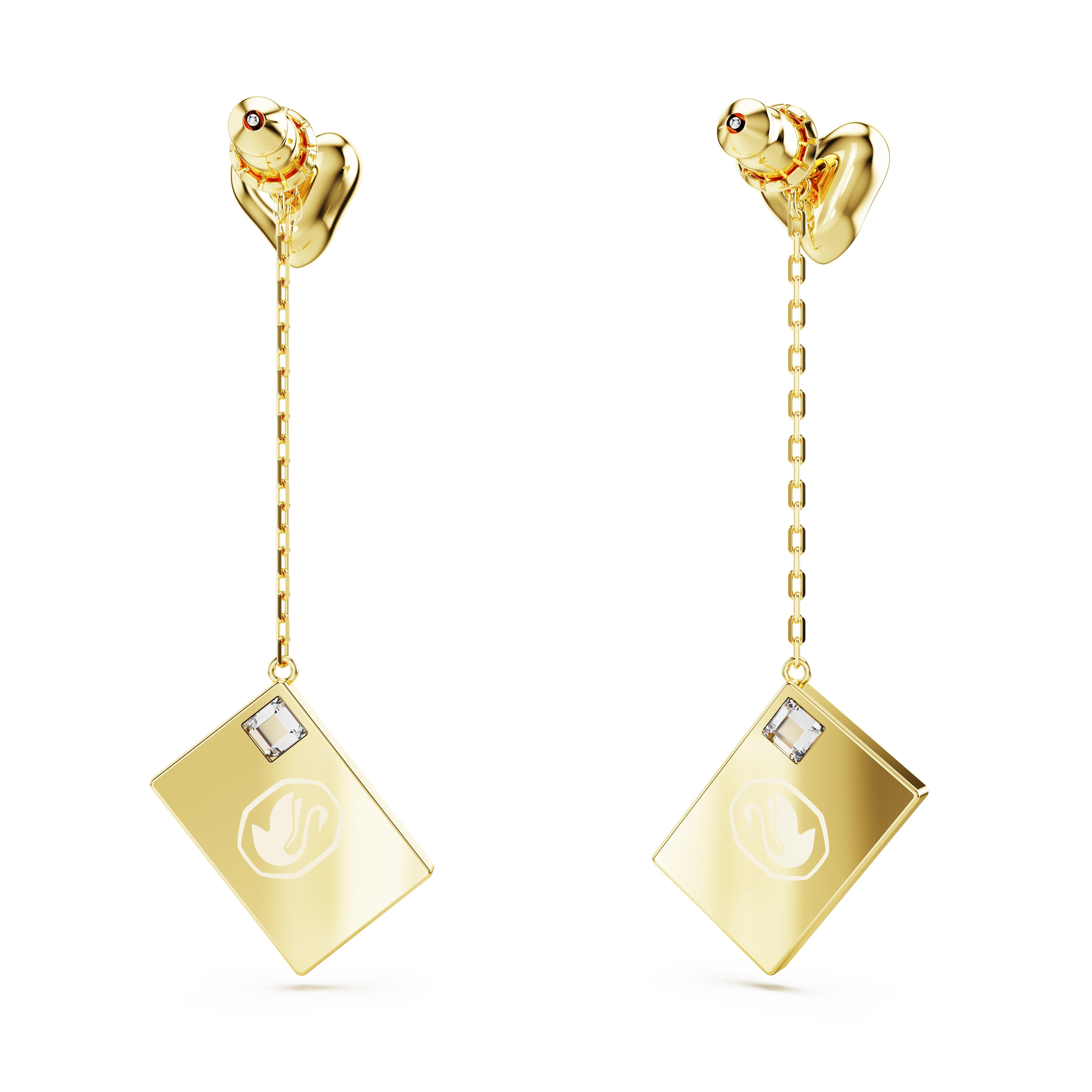 CRY/GOS - Swarovski - Women's Letra Drop Earrings - 4
