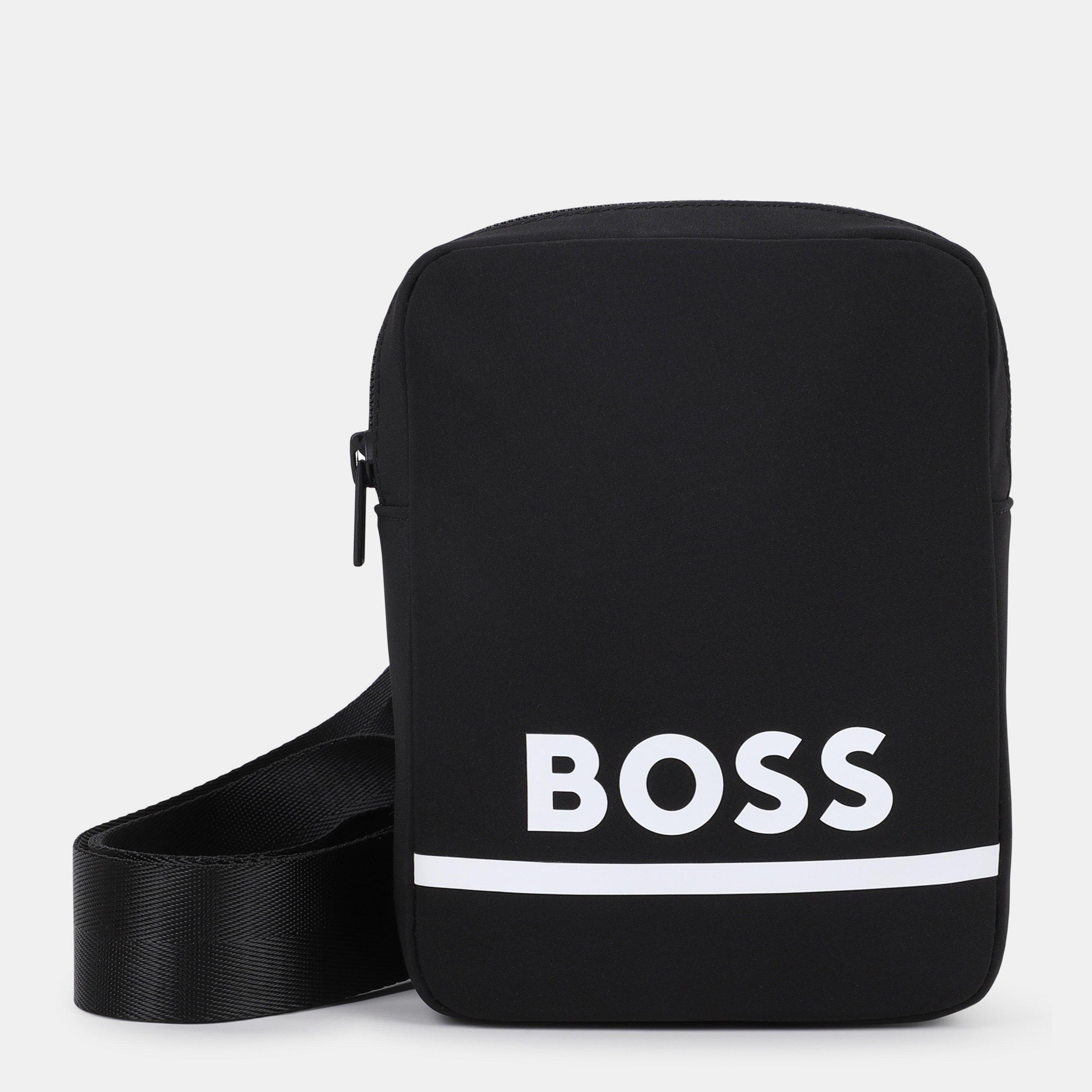 Boss Boys Kids Logo Iconic Crossbody Bag - Black/White