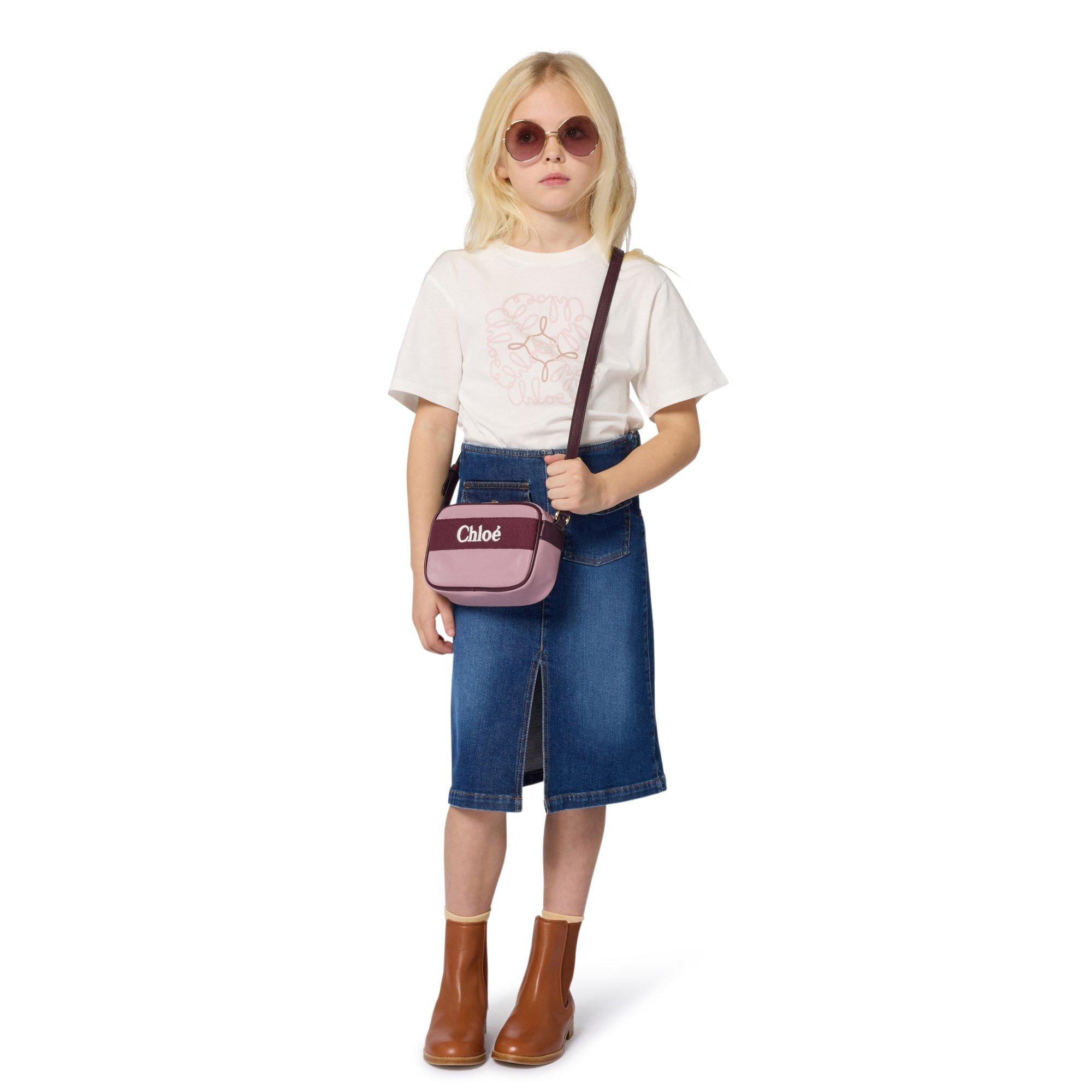 Purple 90F - Chloe - Kids' Logo Shoulder Bag - 3