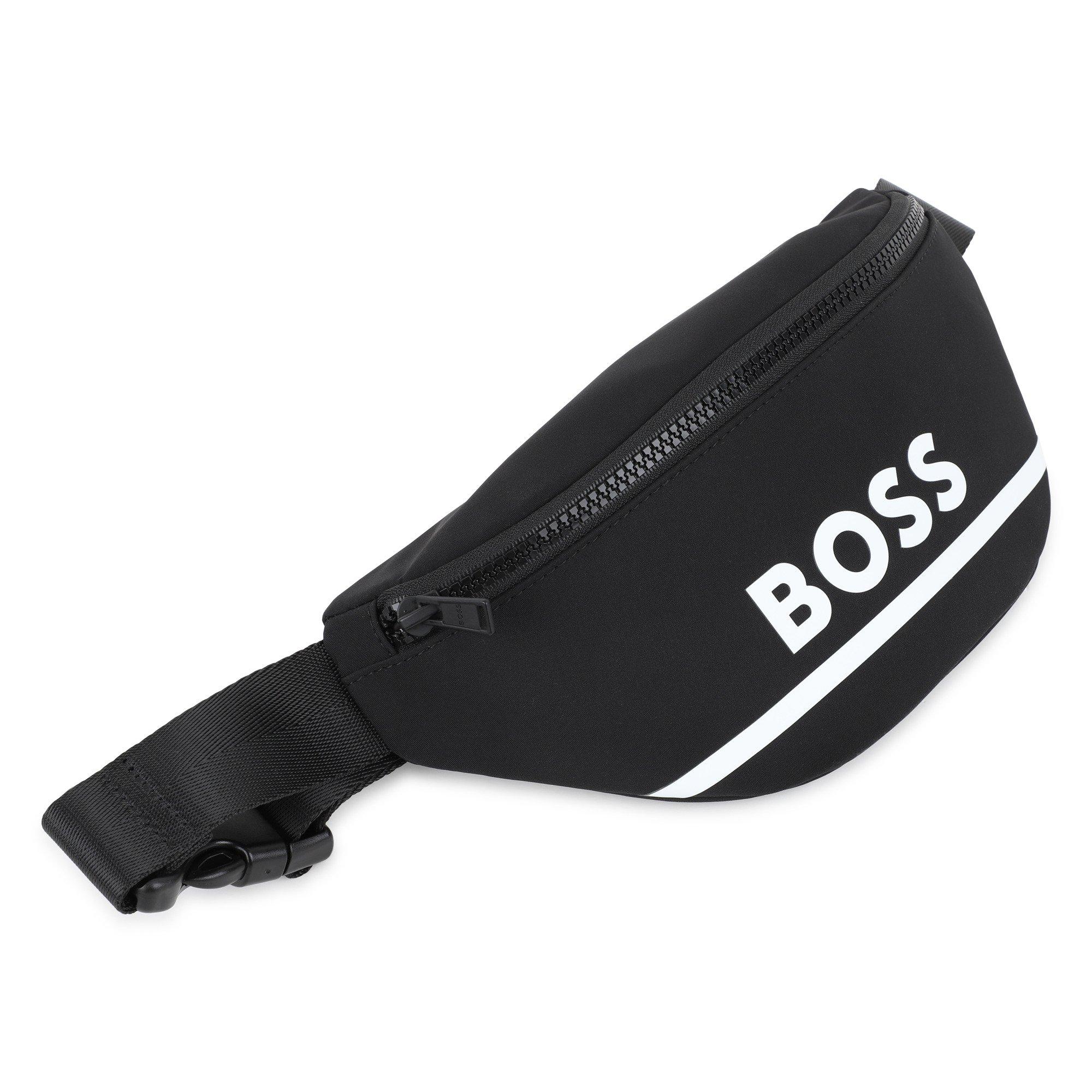 Black/White - Boss - Logo Bum Bag, Iconic Lettering - 2