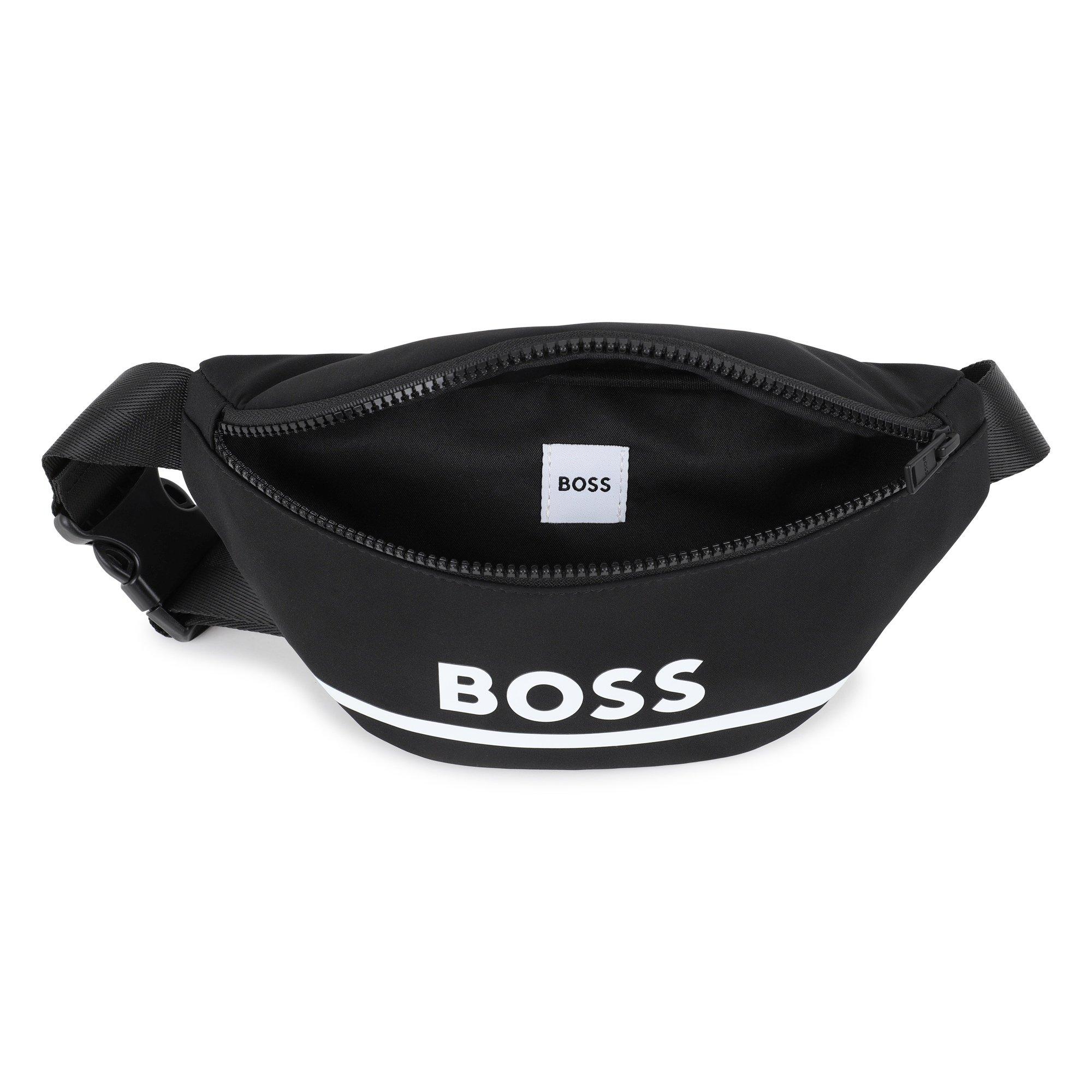 Black/White - Boss - Logo Bum Bag, Iconic Lettering - 3