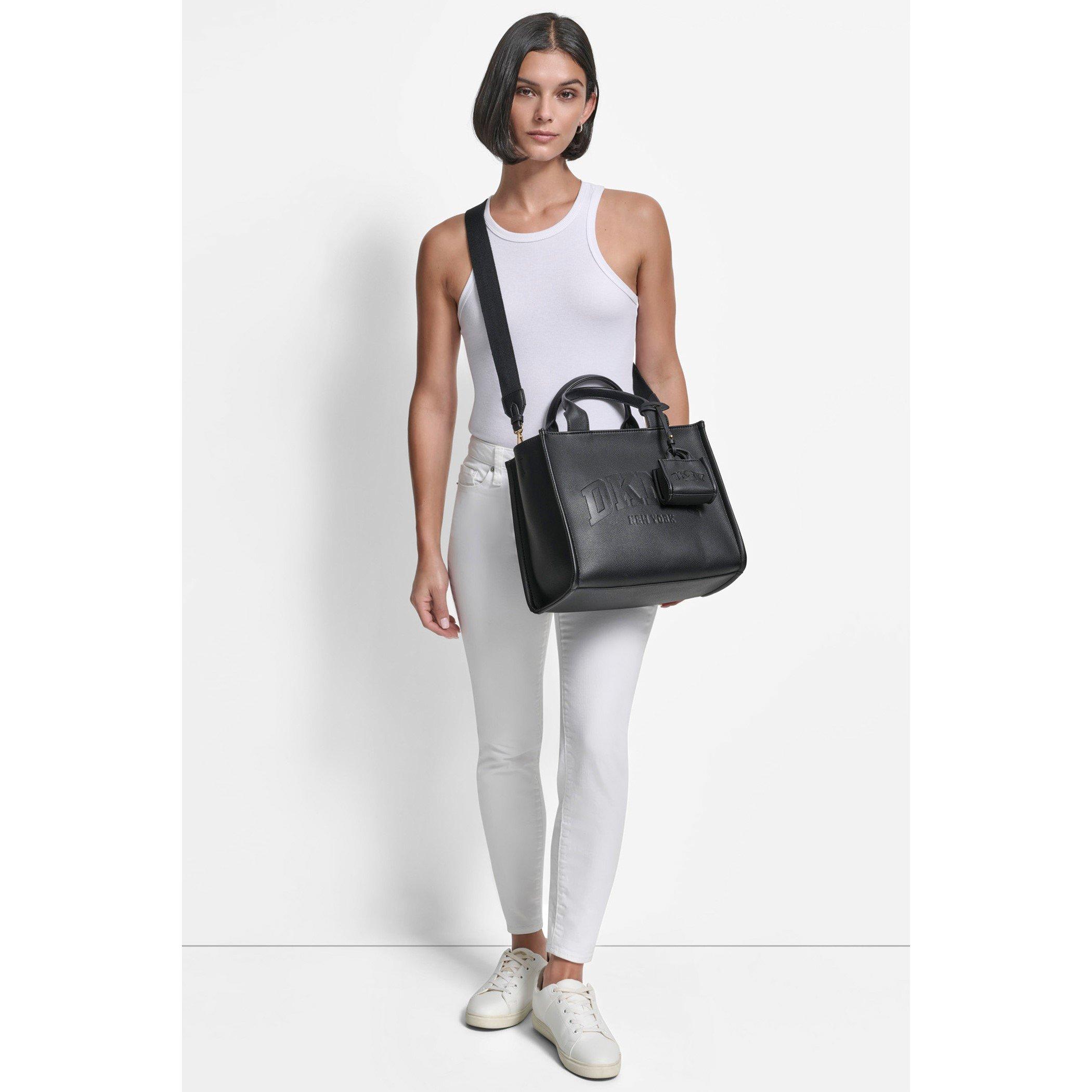 Black - DKNY - Women's Hadlee Tote Bag - 6