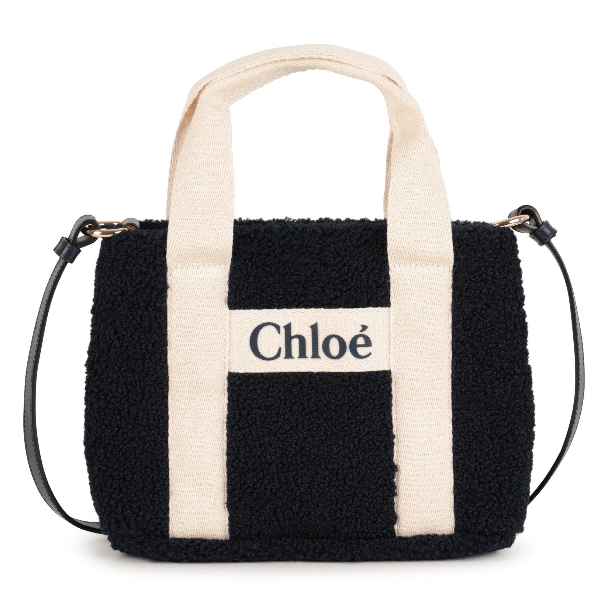 Blu/Wht 859 - Chloe - Kids' Logo Strap Shoulder Bag - 1