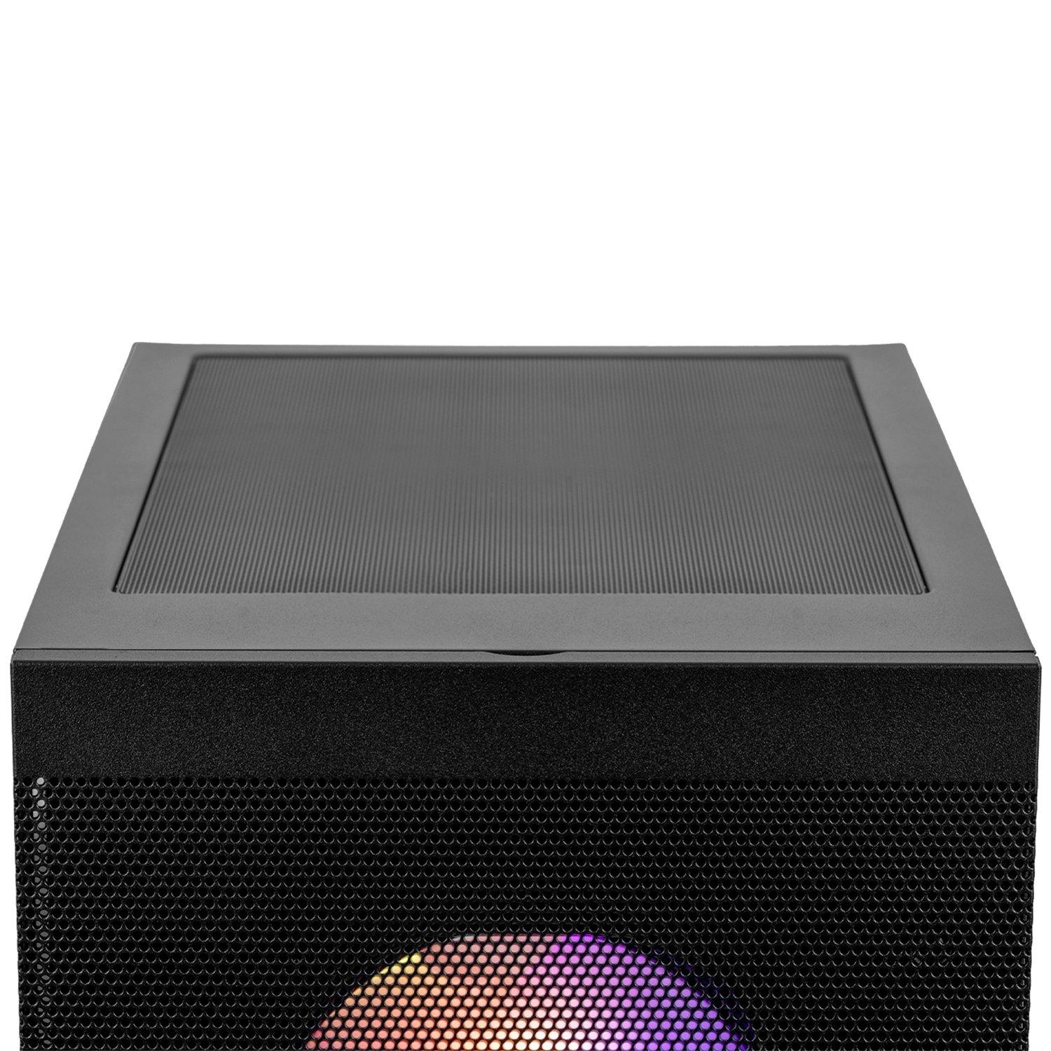 Preto - PCSpecialist - Wraith 164 Gaming PC - Ryzen 5 7500F RX 9060 XT 16GB 16GB RAM 1TB SSD - 1440p Gaming - 7