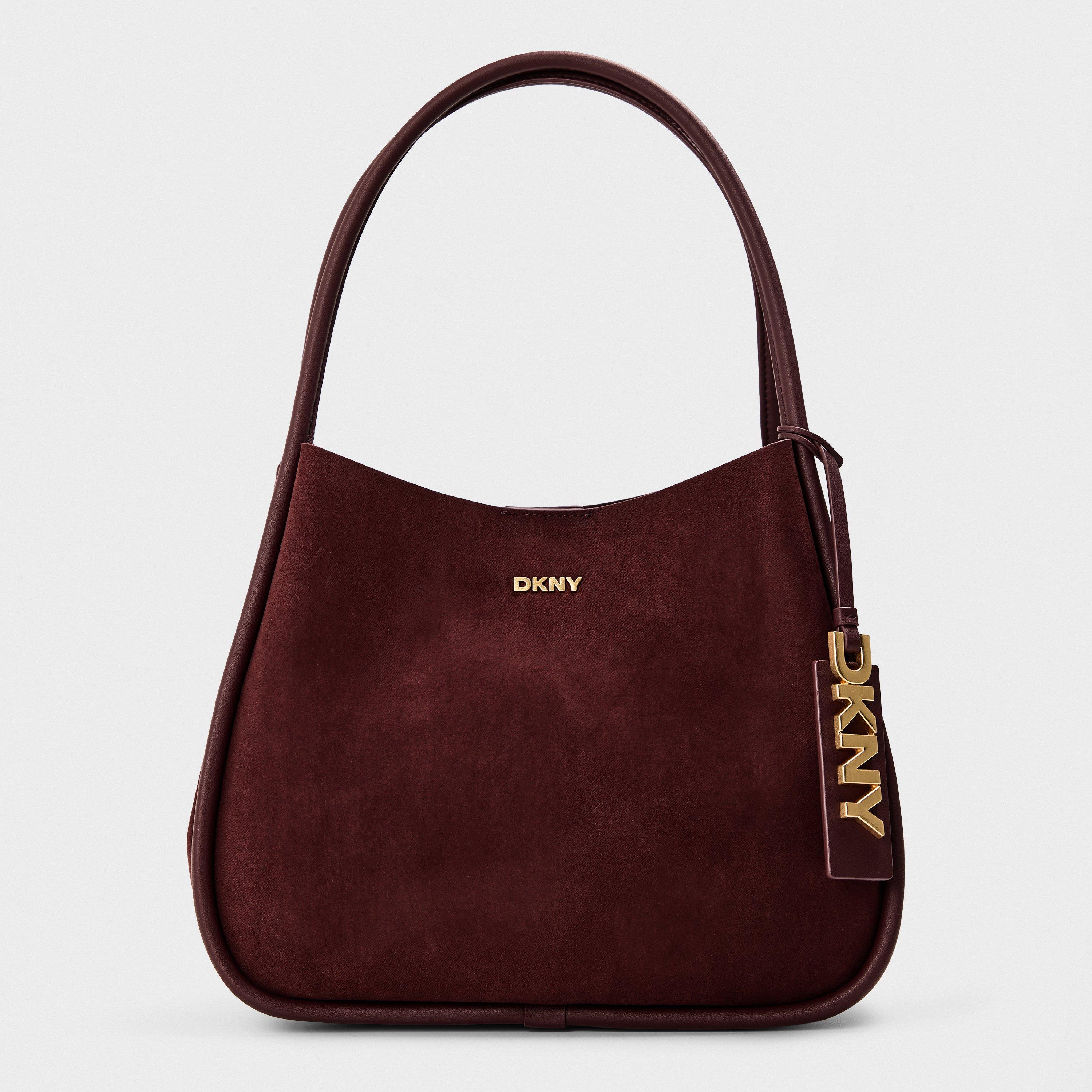 Borgonha - DKNY - Women's Capri Large Hobo Shoulder Bag - 1