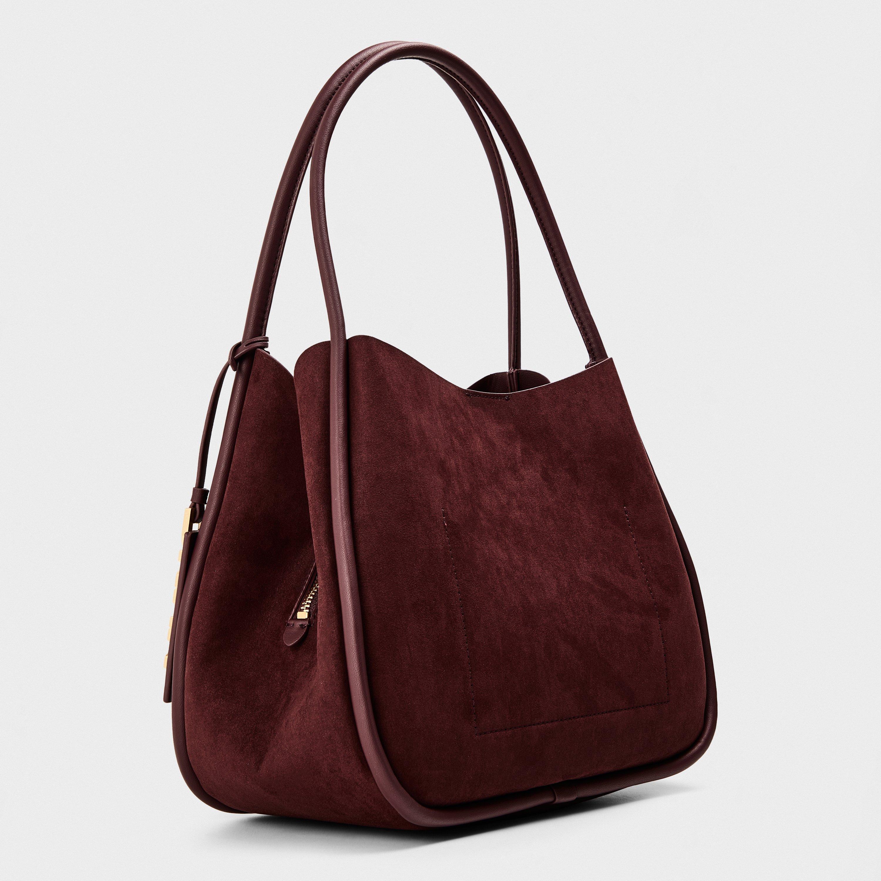 Borgonha - DKNY - Women's Capri Large Hobo Shoulder Bag - 2