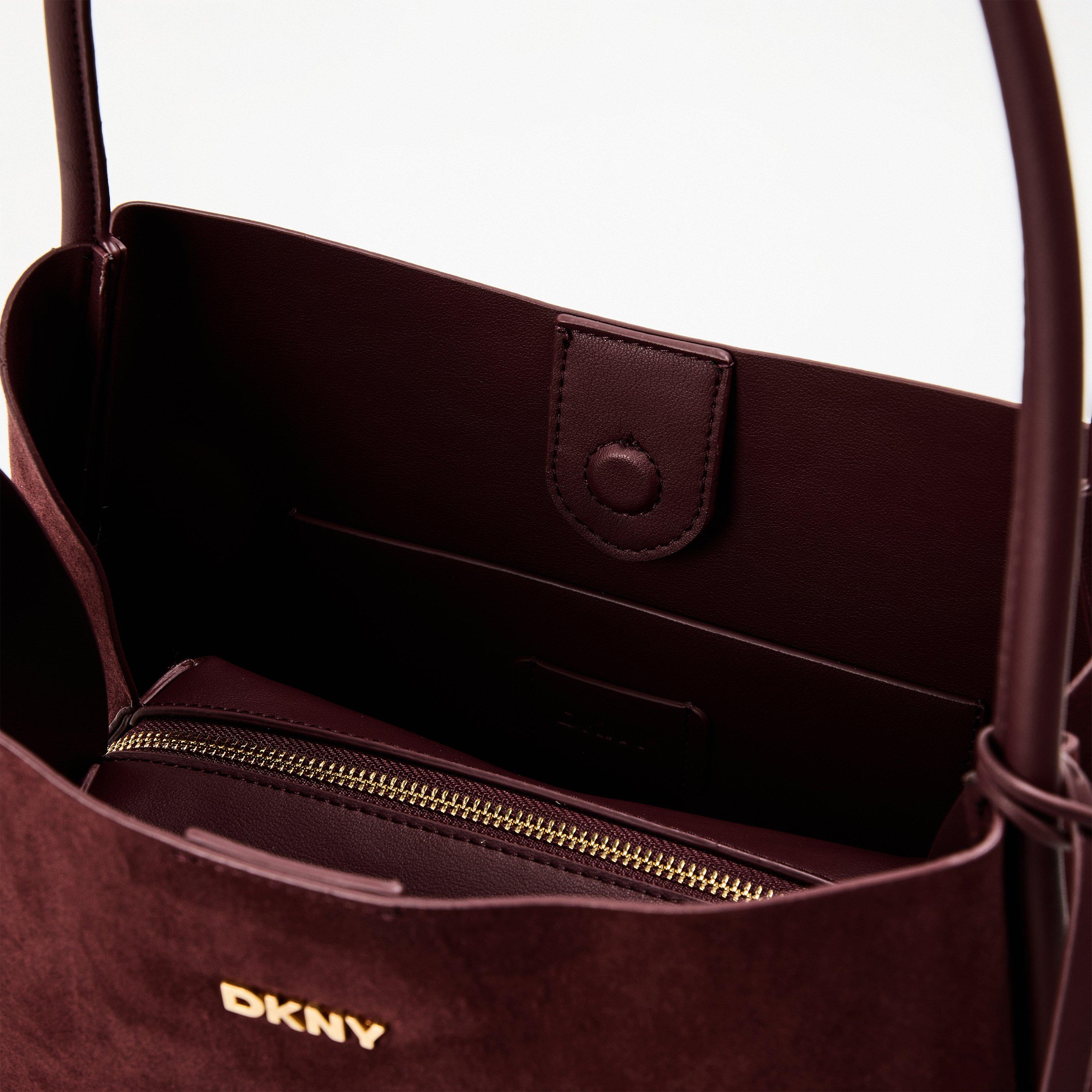 Borgonha - DKNY - Women's Capri Large Hobo Shoulder Bag - 4