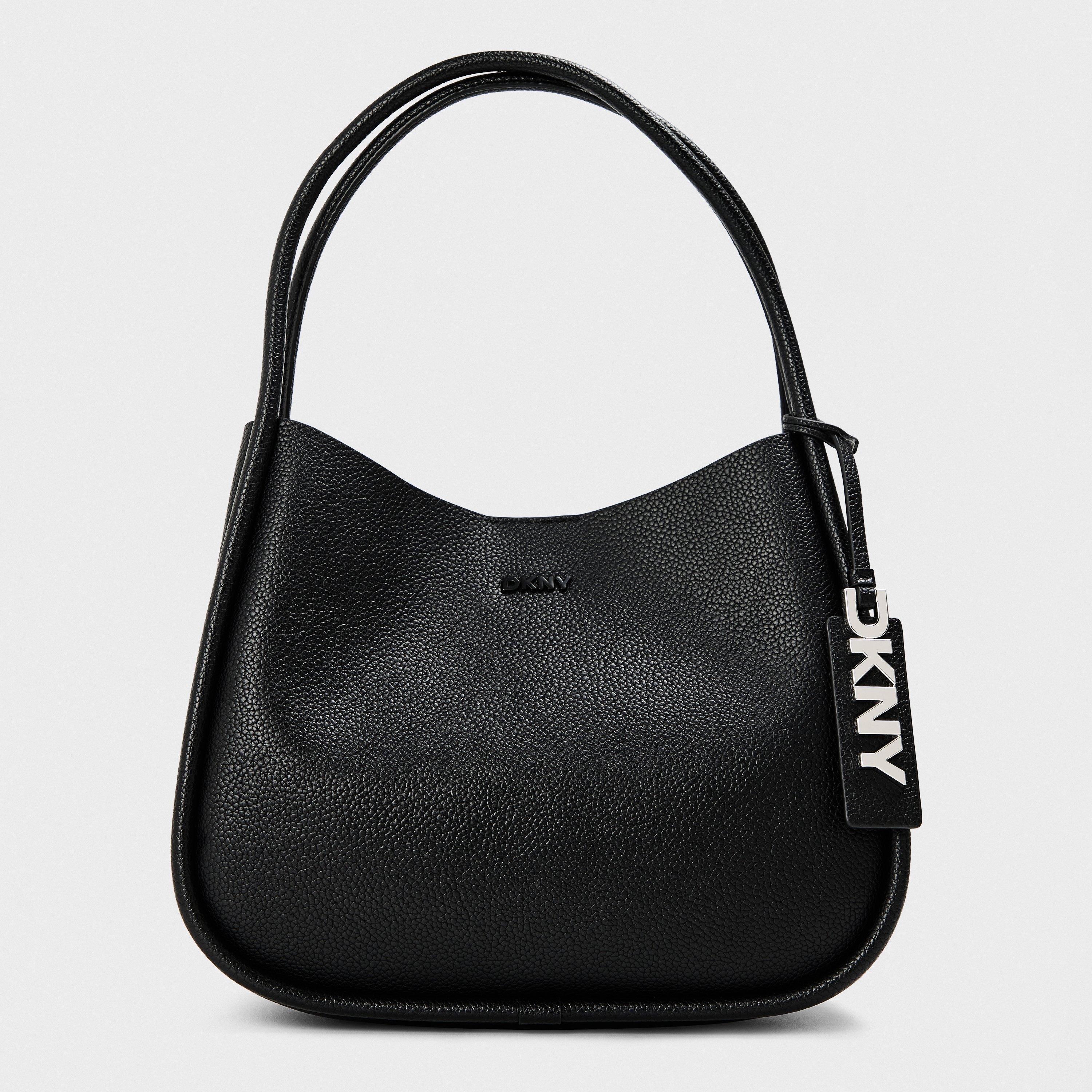 Black - DKNY - Women's Capri Large Hobo Shoulder Bag - 1