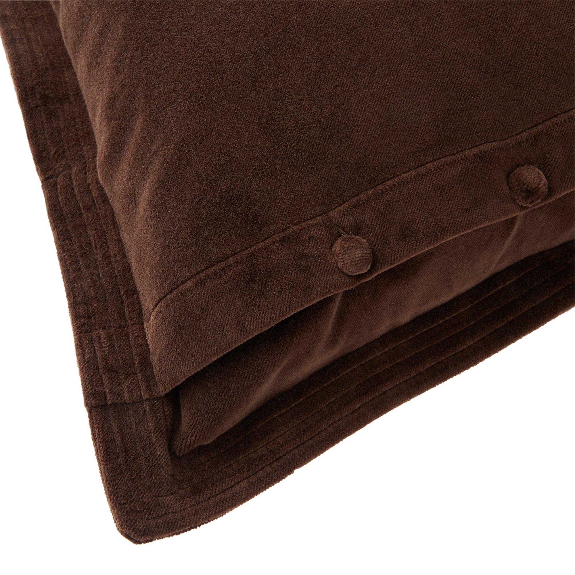 Chocolate - Ralph Lauren Home - C Velvet Cushion 50x50cm - 3