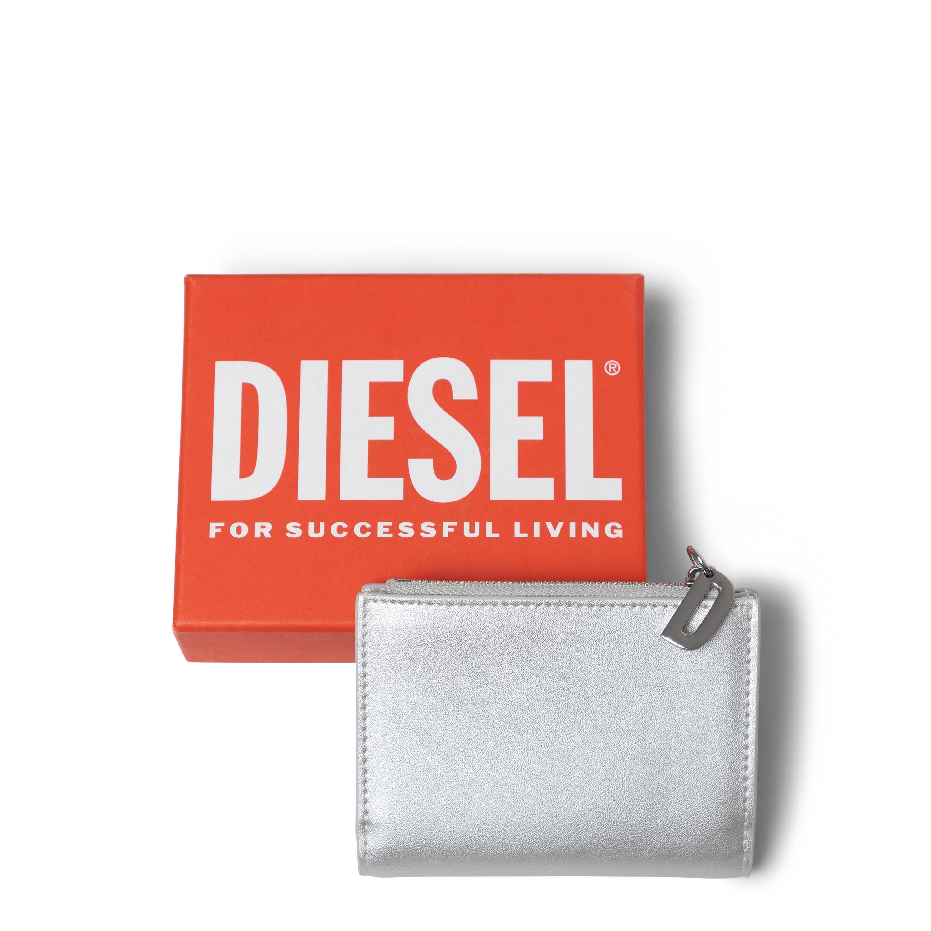White - Diesel - Men's Zip Billfold Wallet - 1