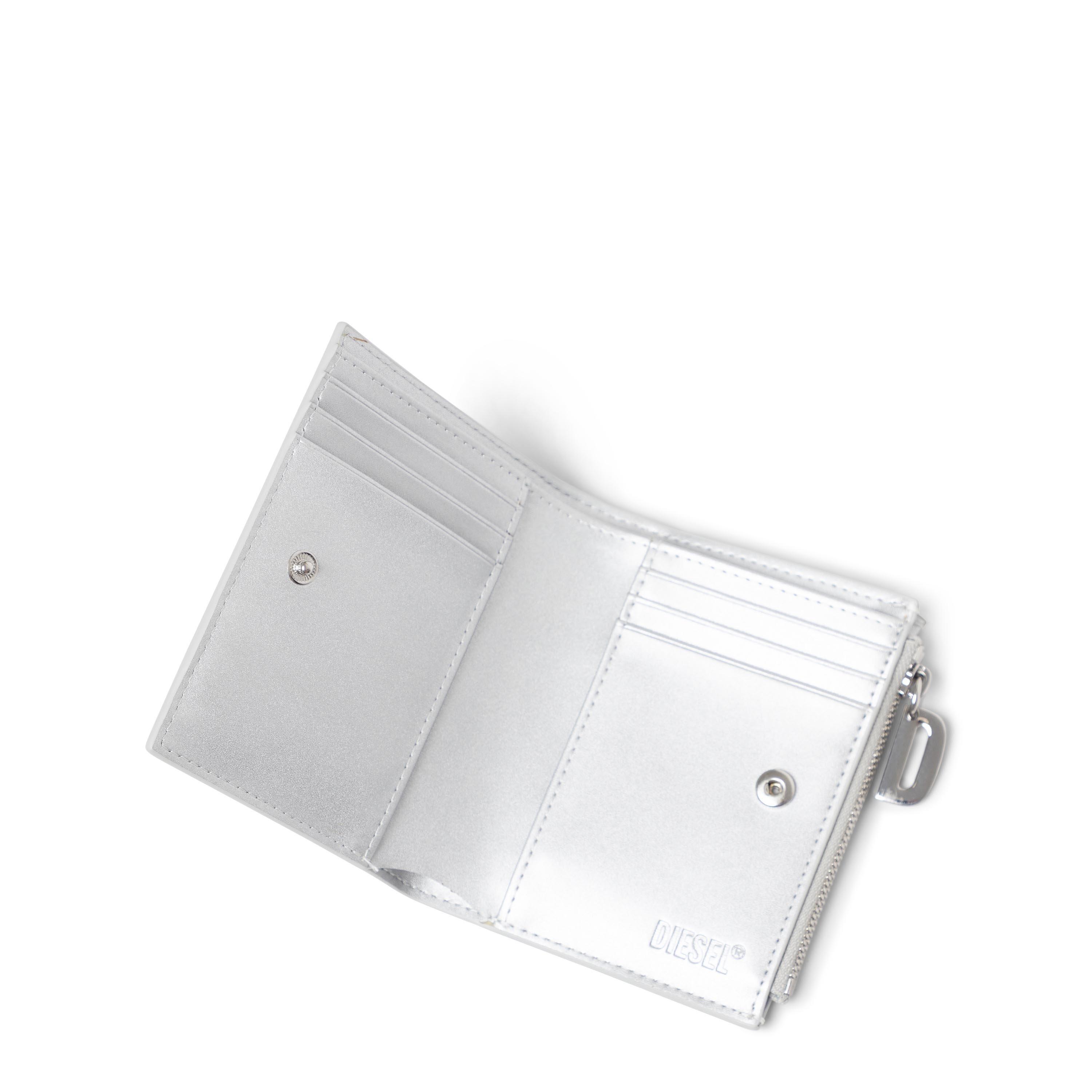 White - Diesel - Men's Zip Billfold Wallet - 4