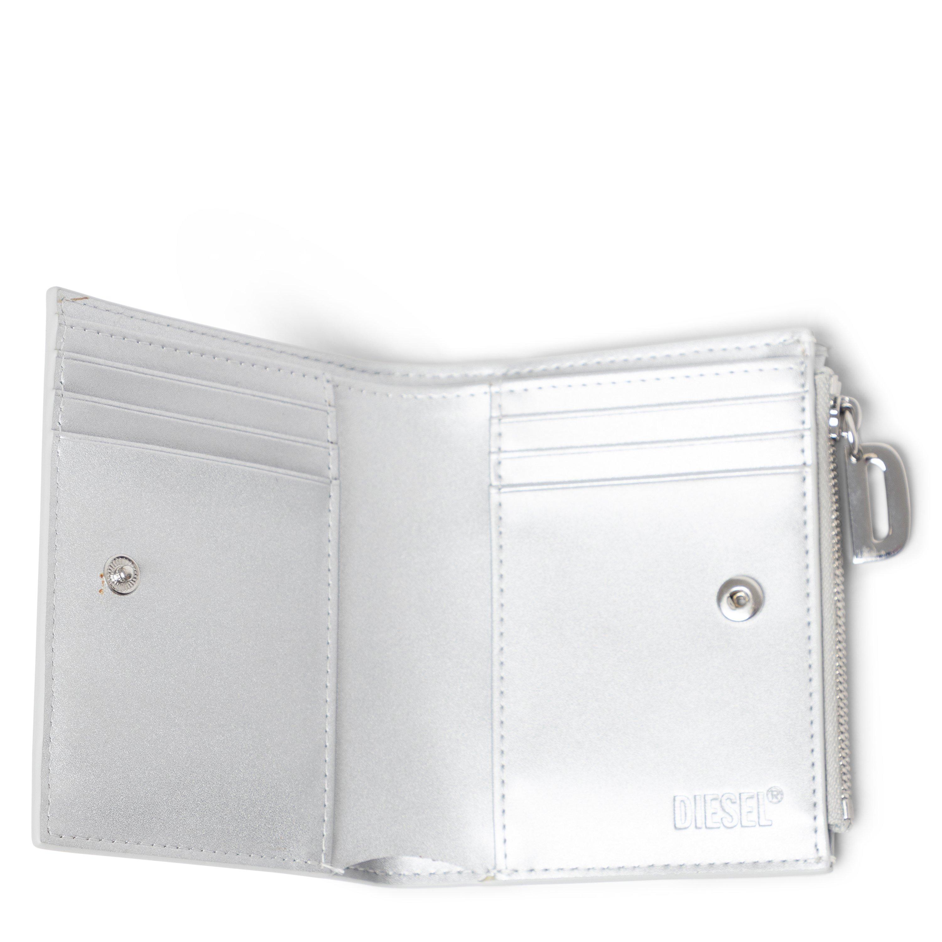White - Diesel - Men's Zip Billfold Wallet - 6