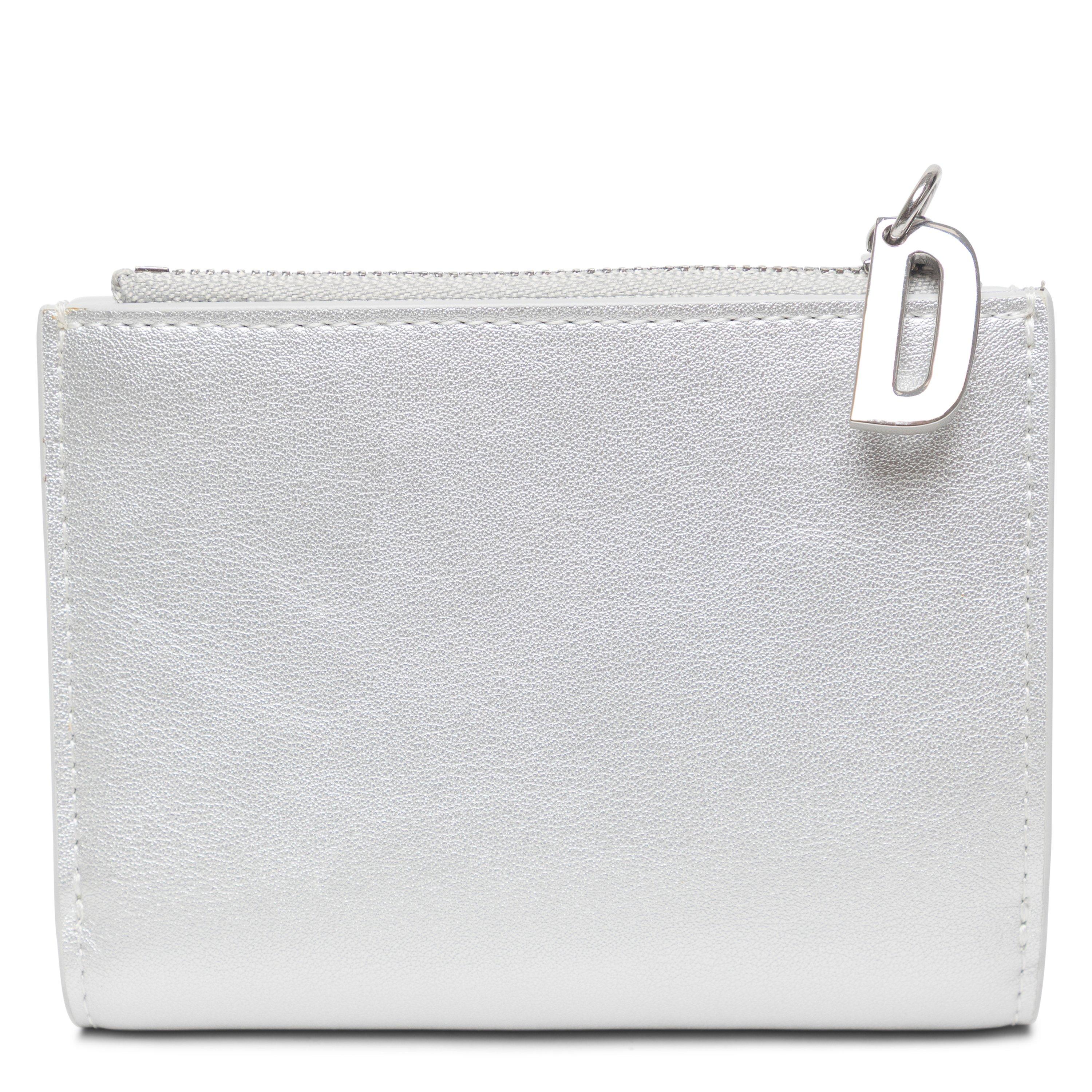 Diesel Men's Zip Billfold Wallet - Silver